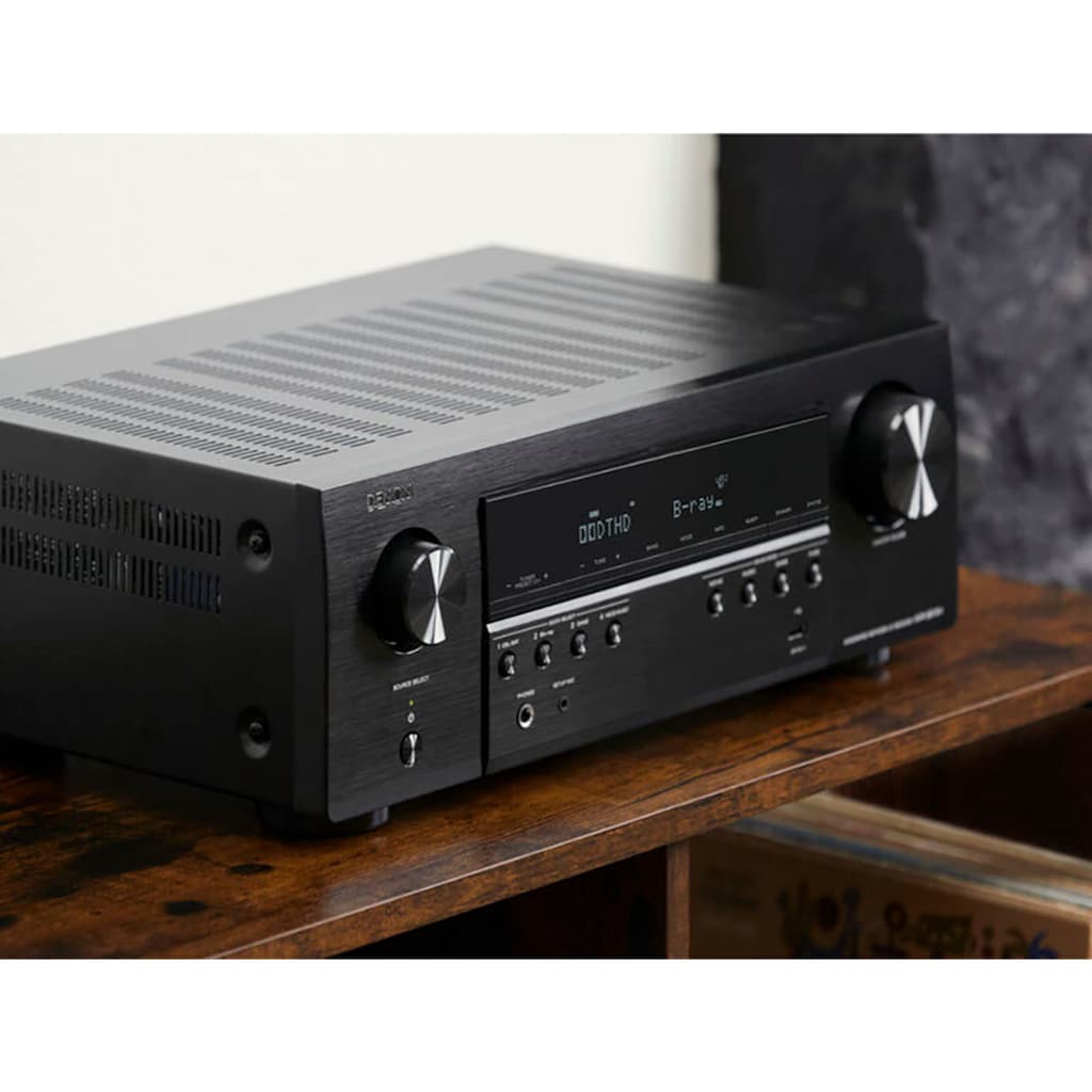 Denon AV-Receiver »AVR-S670H«, 5.2, (Bluetooth-LAN (Ethernet)-WLAN FM Tuner-Hi-Res Audio-Internetradio-Sprachsteuerung-USB-Mediaplayer)