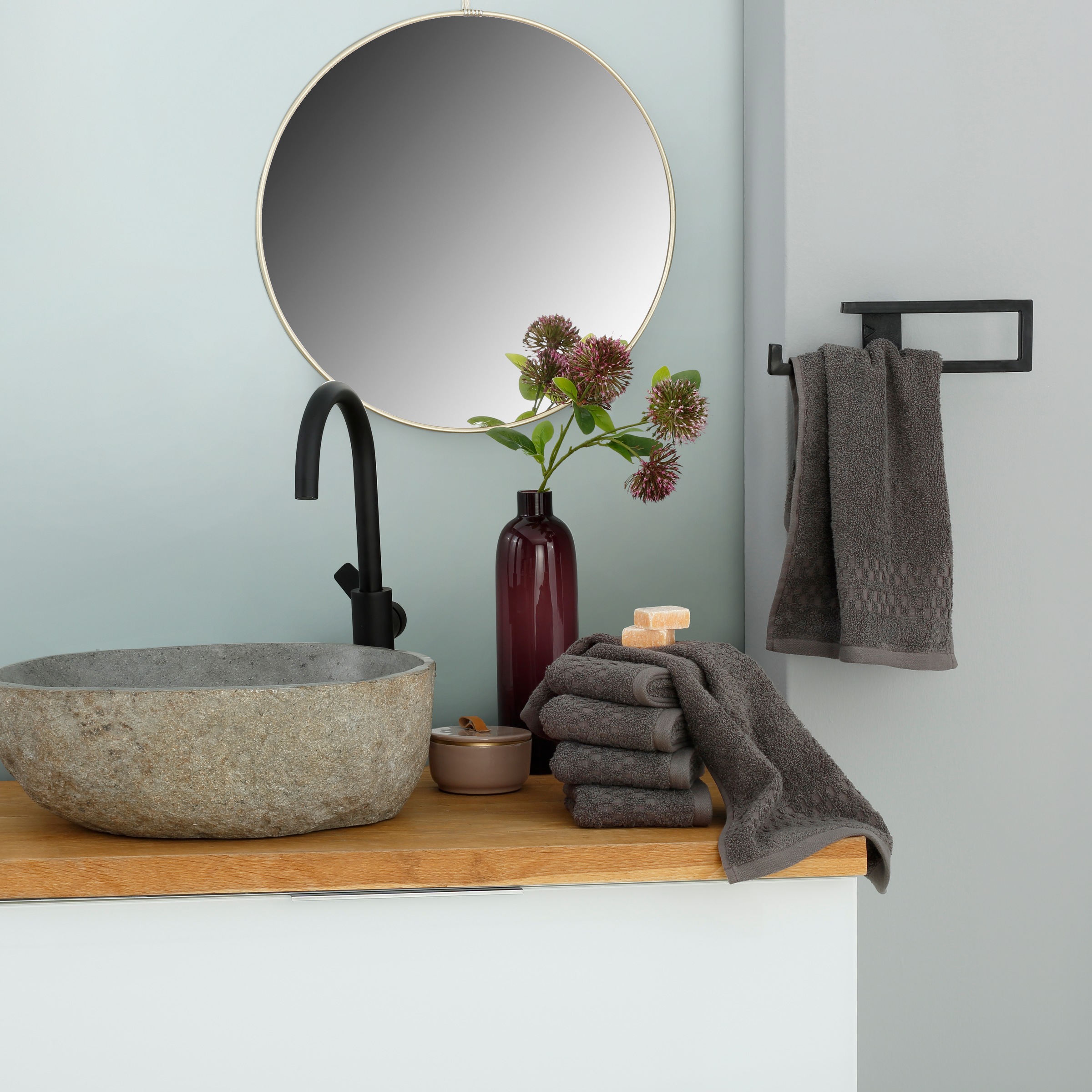 my home Gästehandtücher "Regona, Gästehandtücher 30x50cm, flauschig und wei günstig online kaufen