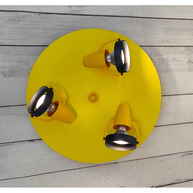 niermann Deckenstrahler »Strahler Sonnengelb«, 3 flammig-flammig, 3  verstellbare Spots kaufen | BAUR
