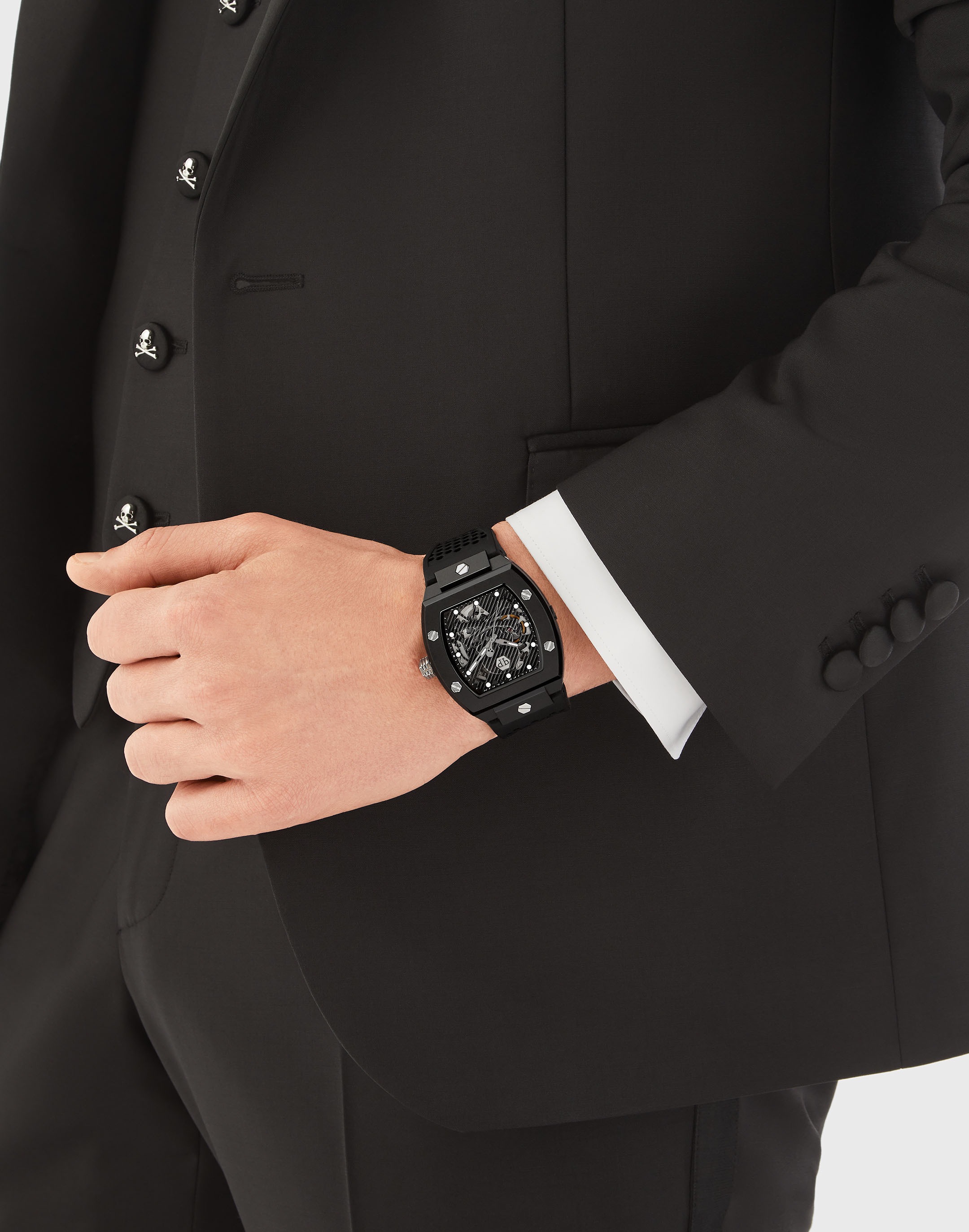 PHILIPP PLEIN Luxusuhr »The Skeleton Aus Ökokeramik«