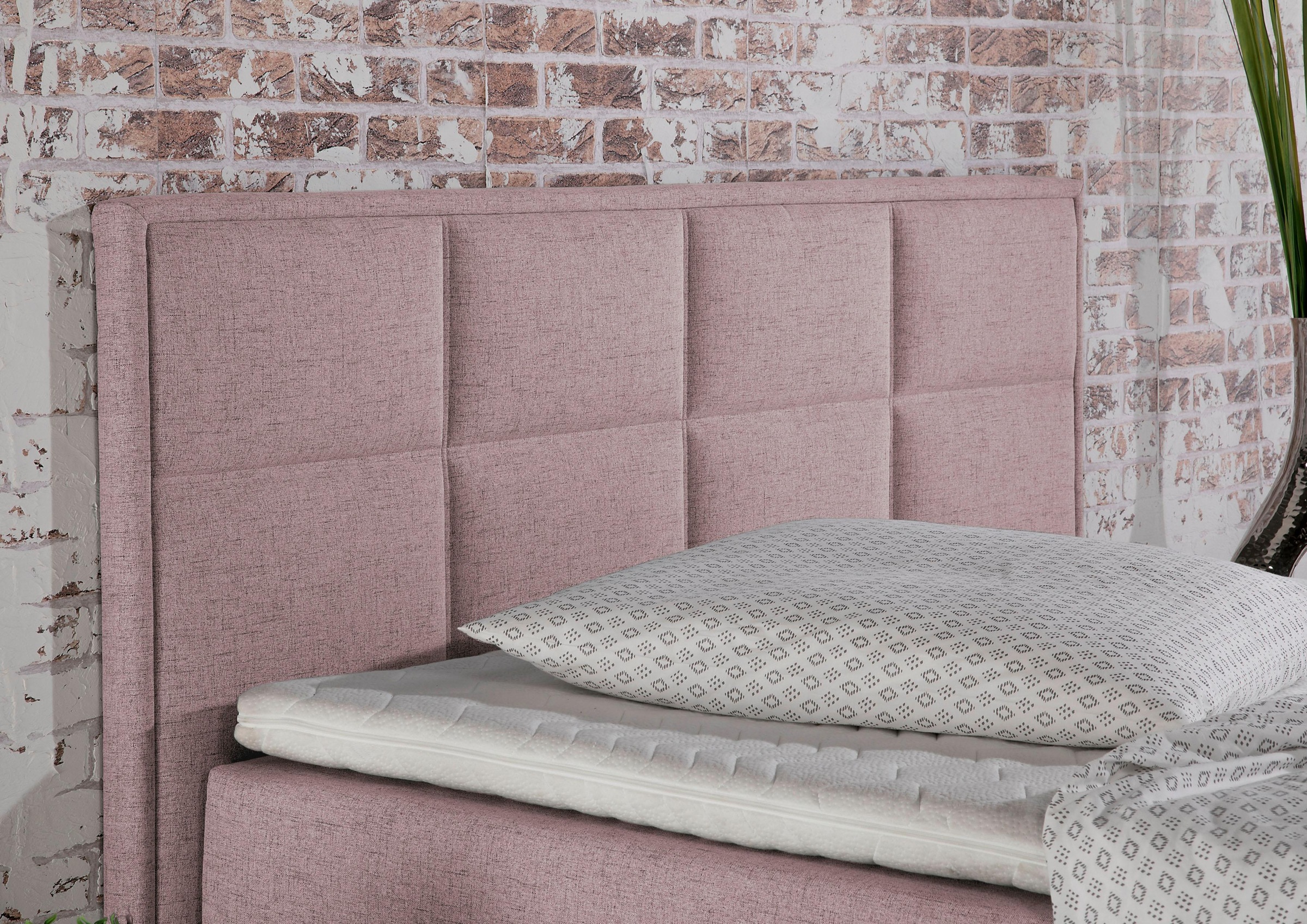 Home affaire Boxspringbett »Casey«, in 5 Breiten, 3 Ausführungen, 2 Härtegraden, Steppung, Topper
