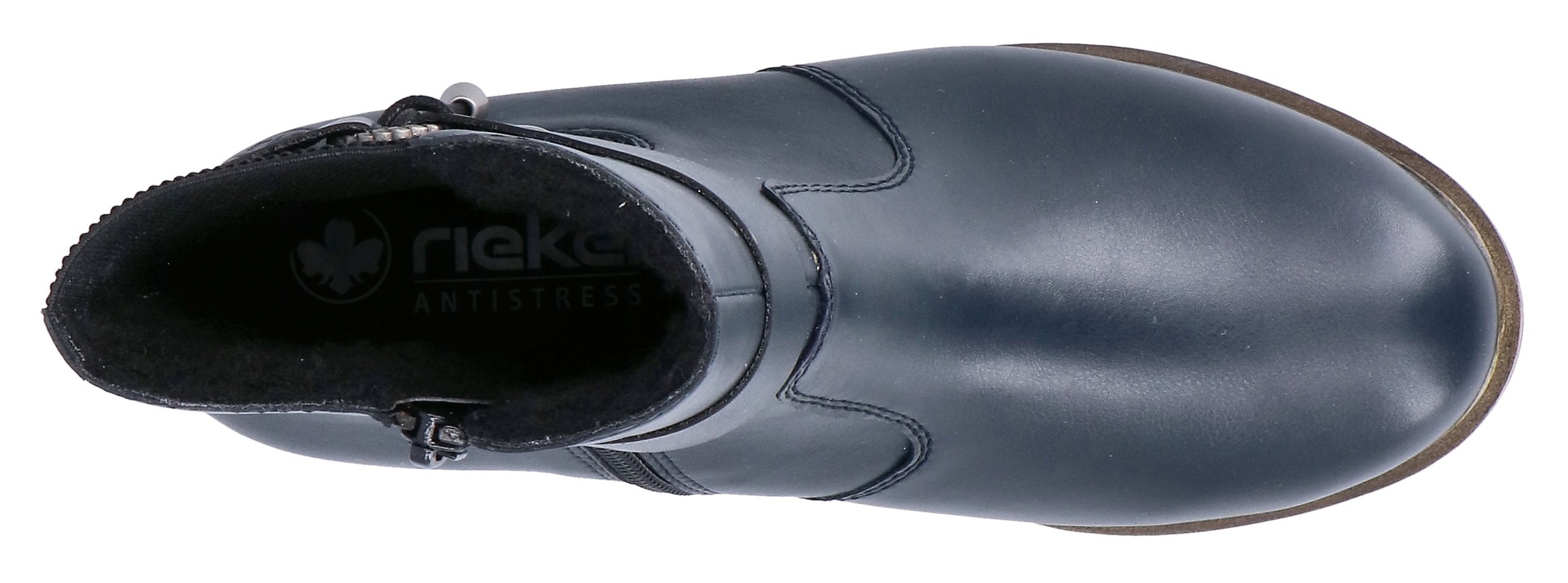 Rieker Winterstiefelette, Chelseaboots, Winterboots, Blockabsatz, mit Innenreißverschluss