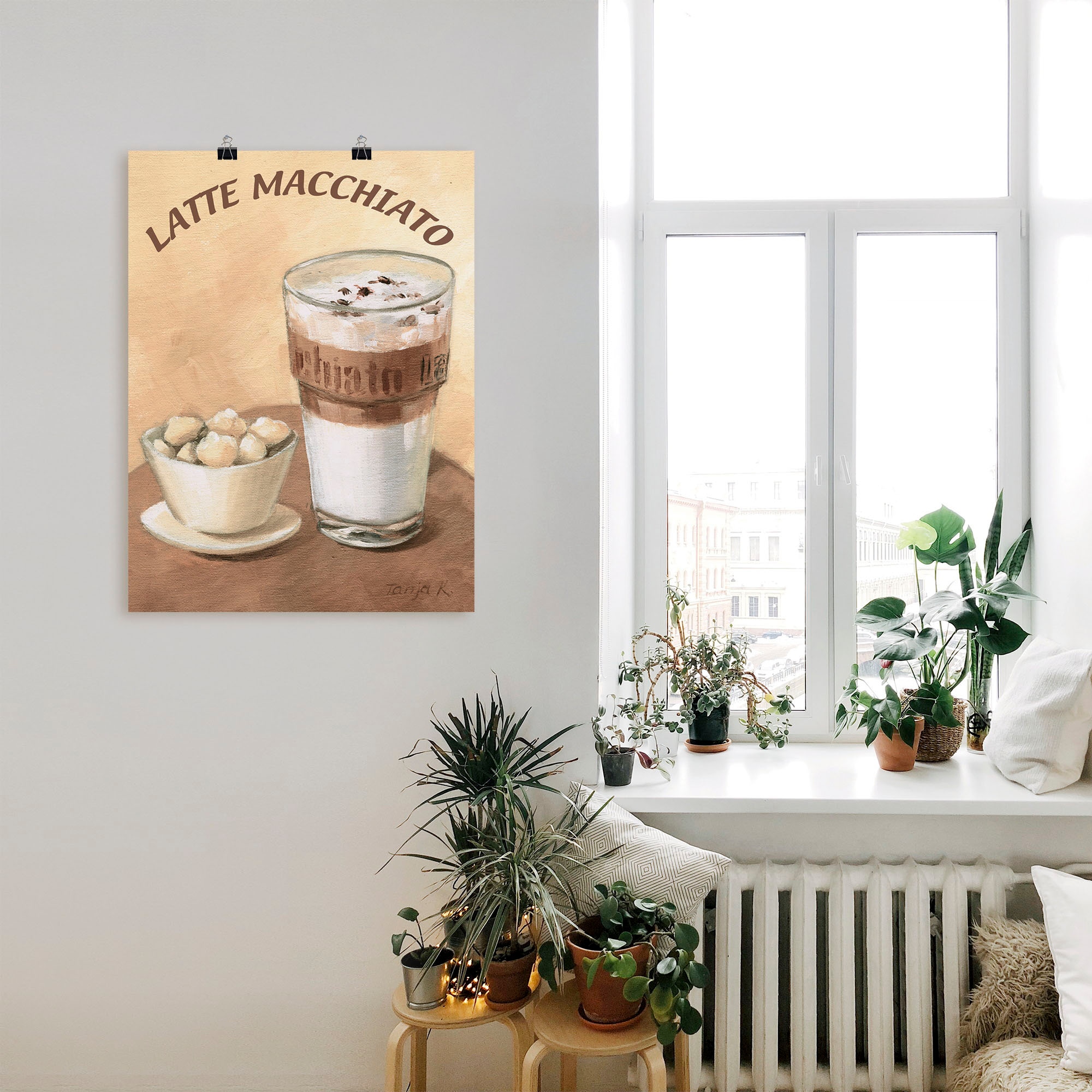 Artland Wandbild »Latte Macchiato«, Getränke, (1 St.), als Leinwandbild, Poster, Wandaufkleber in verschied. Größen