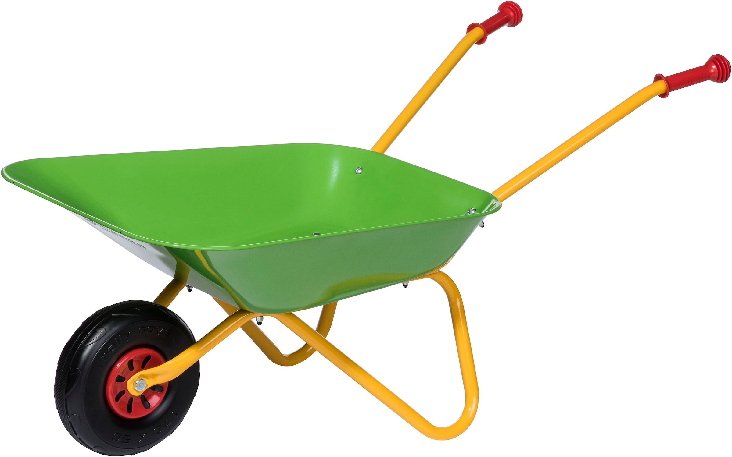 Schubkarre »rollyMetallschubkarre, grün/gelb«, für Kinder; Made in Europe