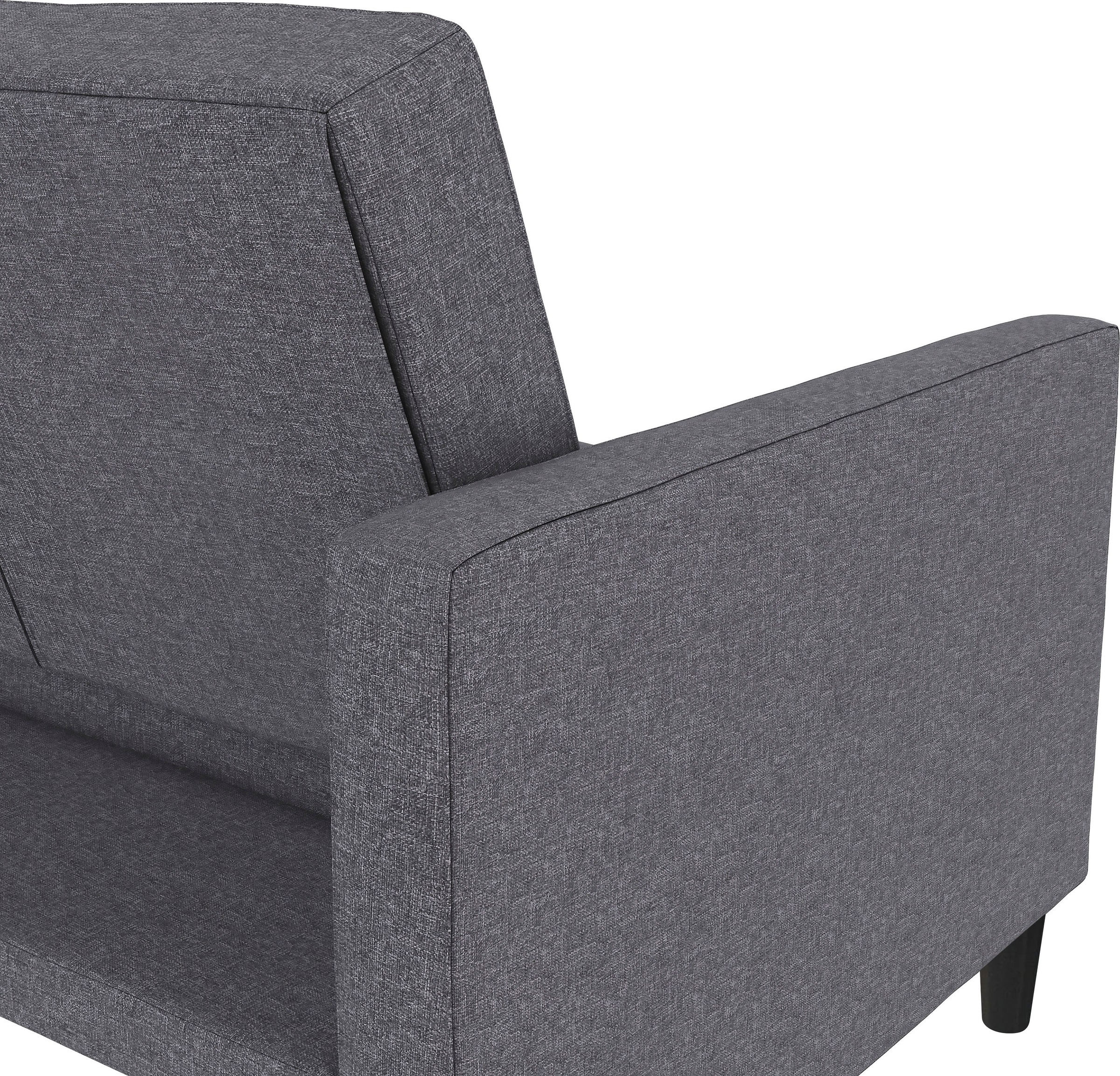 Dorel Home 3-Sitzer »Presley«, Sofa mit Bett-Funktion und verstellbarer Rückenlehne