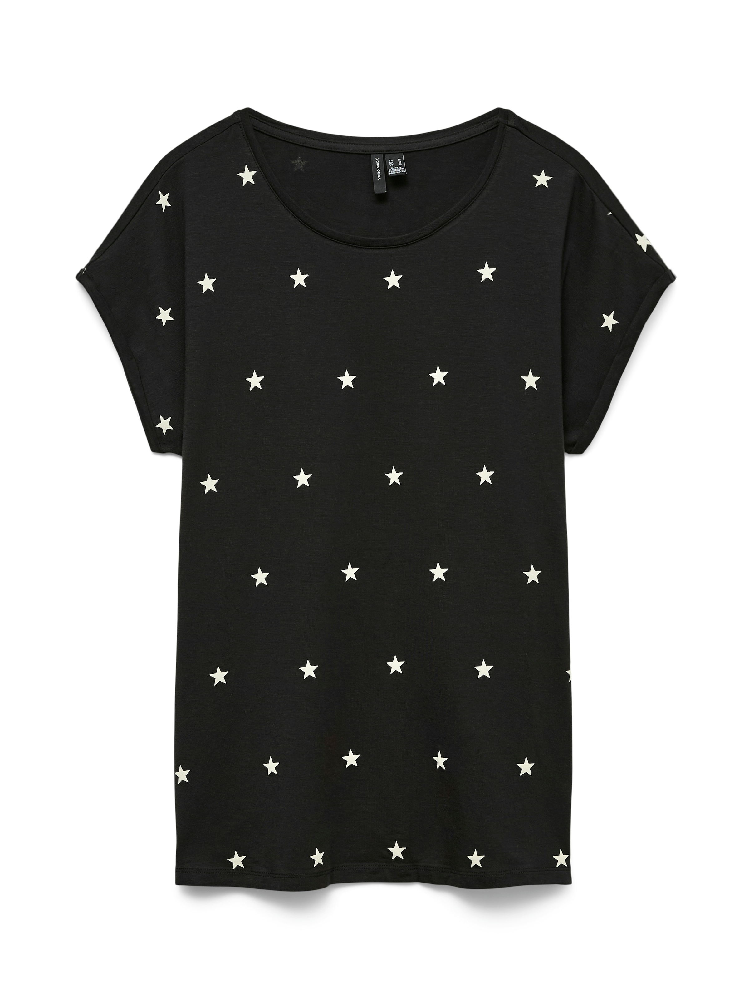 Vero Moda Kurzarmshirt »VMAVA SS TOP MULTI AOP NOOS« Materialmix, regular fit