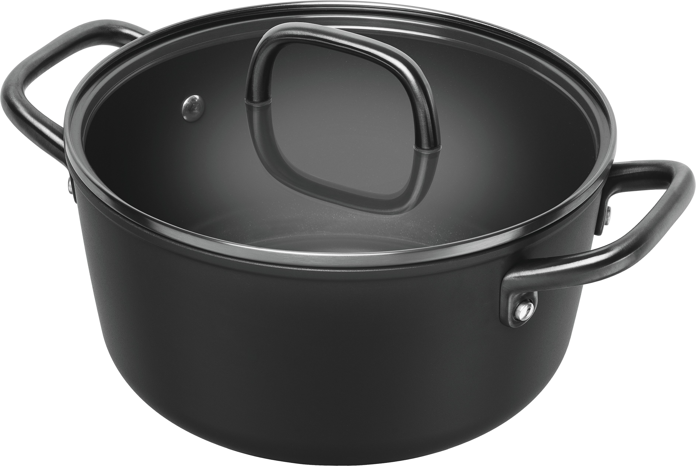 ZWILLING Kochtopf "Milano", Ø 24cm + Höhe 12cm, schwarz, Töpfe, Made in Italy, inkl. Deckel, Keramikbeschichtung, Induktion