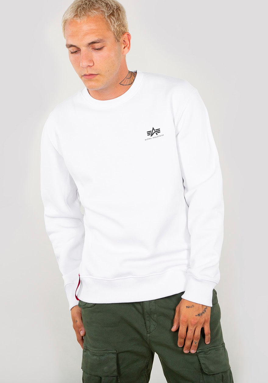 Alpha Industries Sweatshirt "Basic Sweater small Logo", Baumwollmischung, r günstig online kaufen