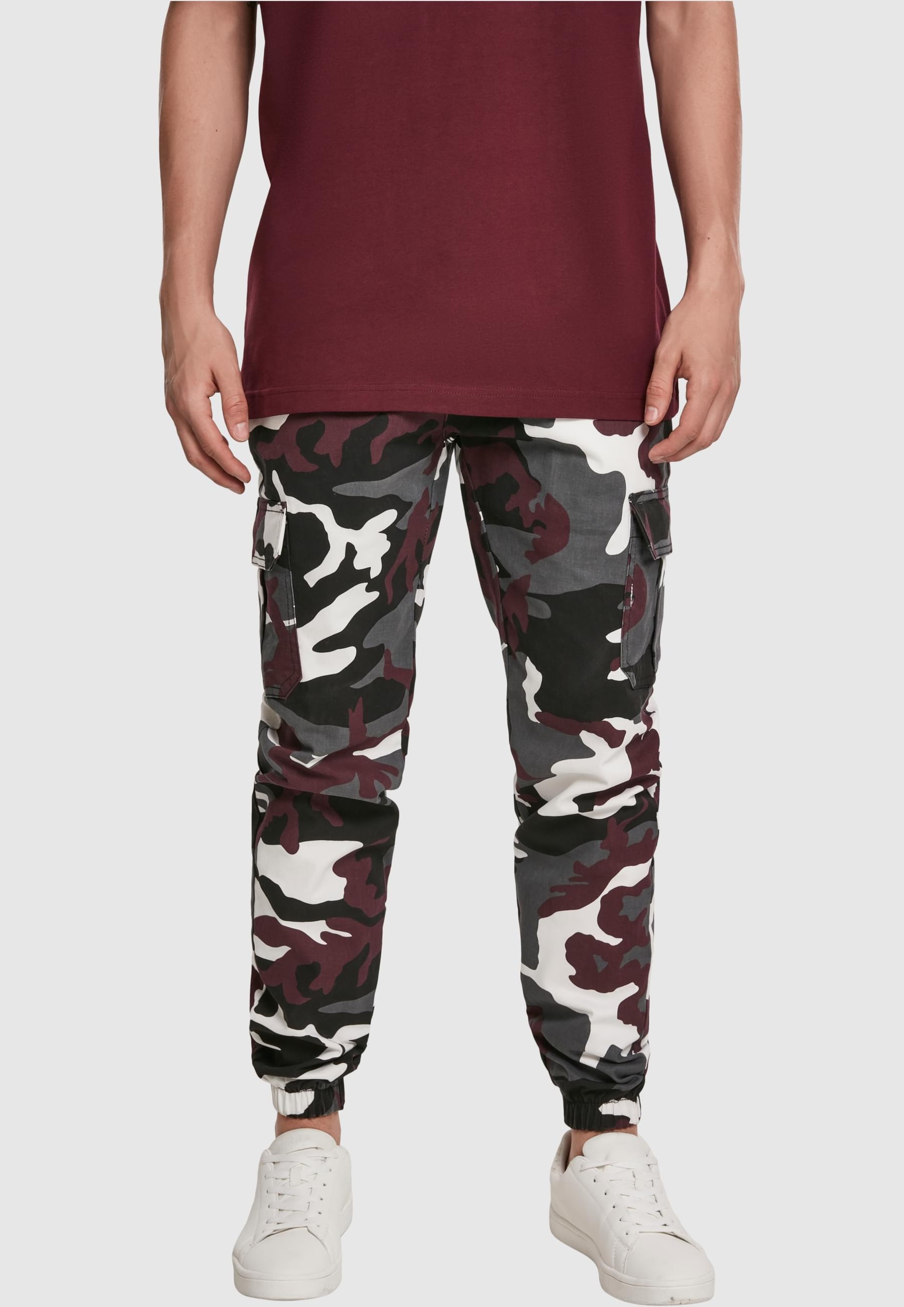 URBAN CLASSICS Cargohose »Urban Classics Herren Camo Cargo Jogging Pants 2.0«, (1 tlg.)