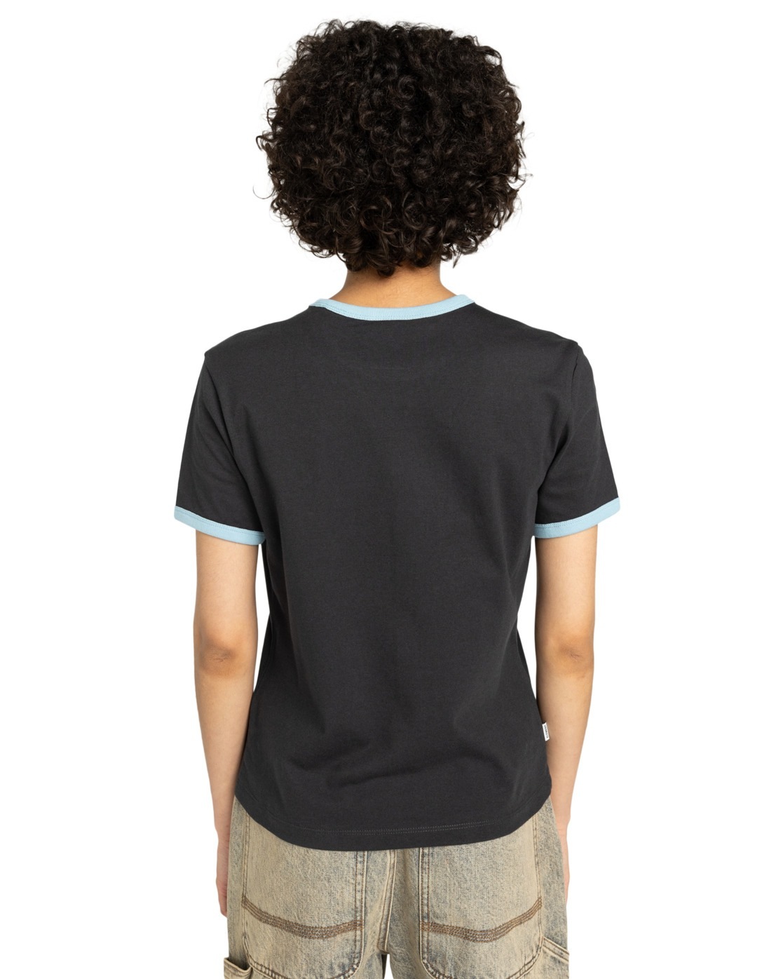 Element Second Nature Ringer T-Shirt Off Black M 4