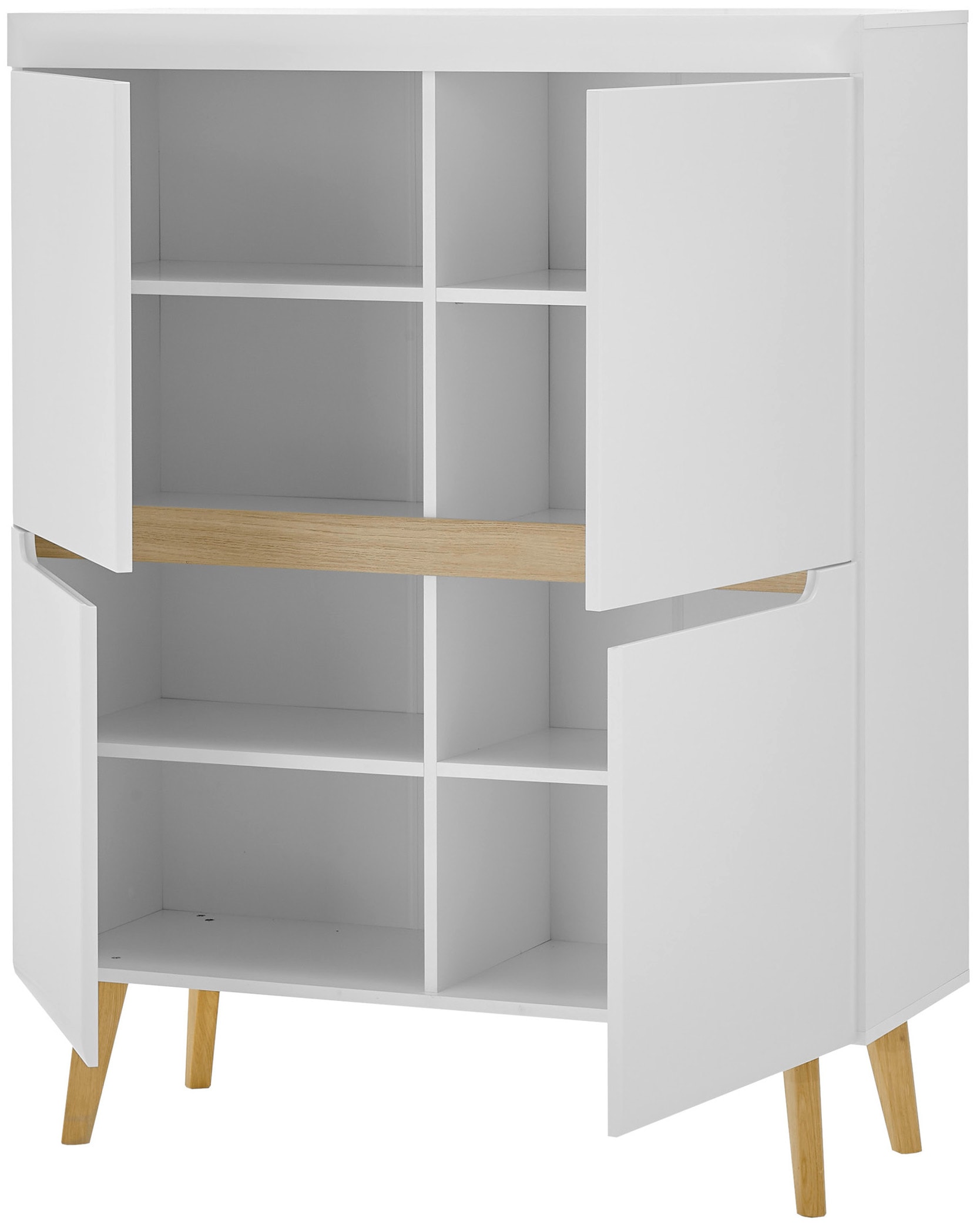 INOSIGN Wohnwand »Torge, Anbauwand, Schrankwand, Mediawand, Wohnzimmer-Set«, (3 St.), enthält 1 Lowboard, 1 Highboard, 1 Wandboard, 234 cm breit