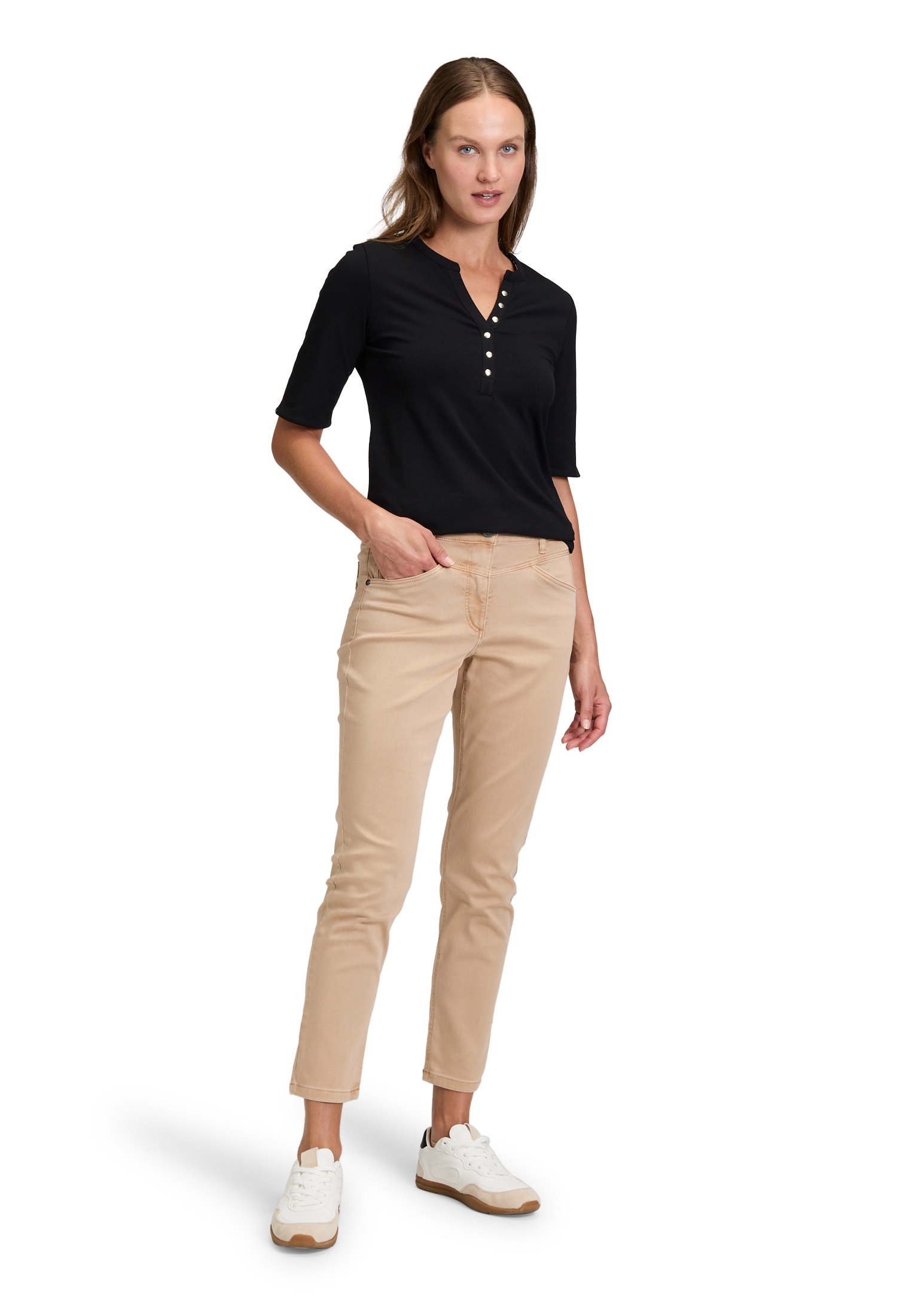 Betty Barclay Kurzarmshirt »Betty Barclay Damen Basic Shirt mit Knöpfen«, (1 tlg.)