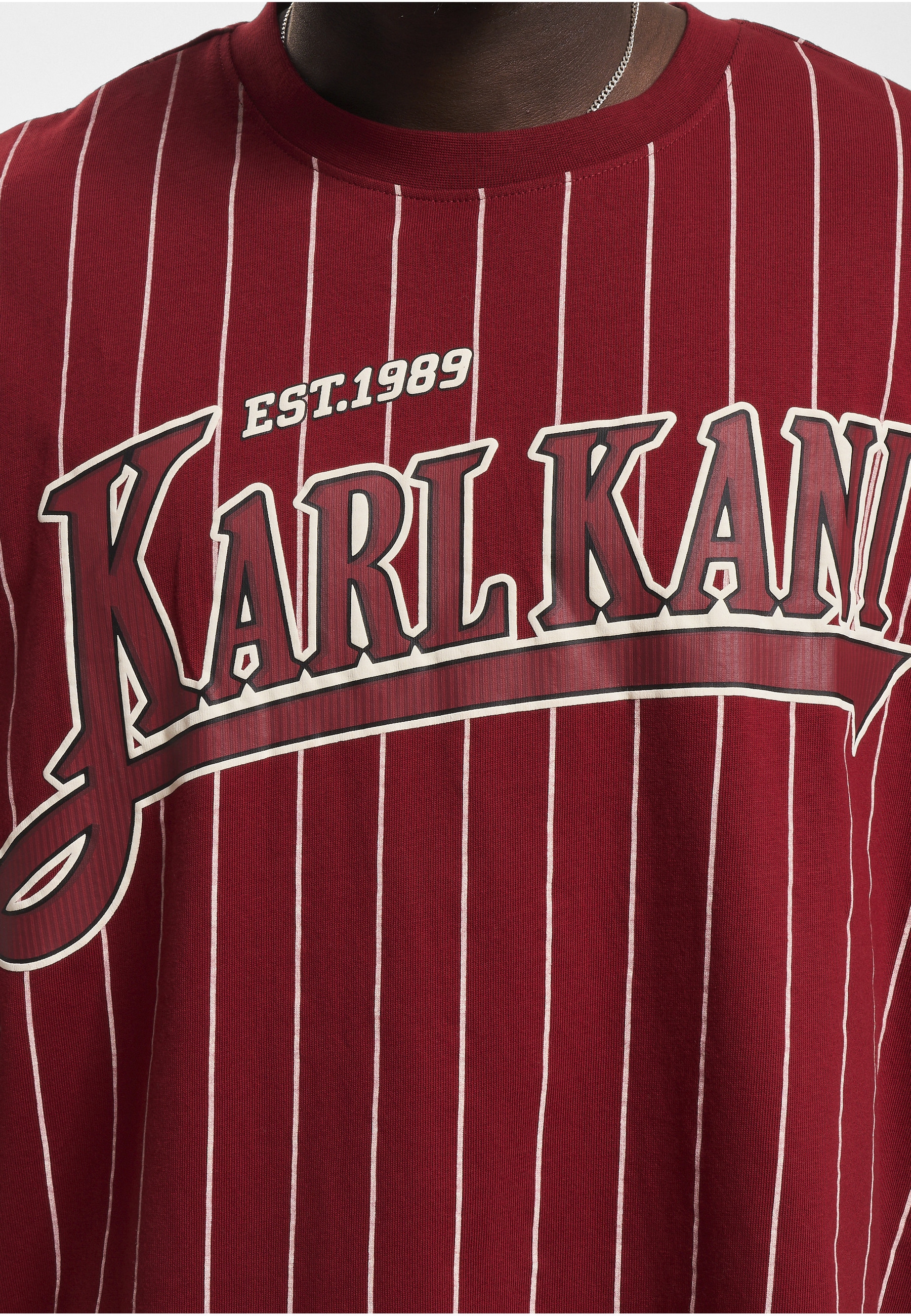 Karl Kani T-Shirt »Karl Kani Herren KM234-001-1 KK Trekking Boxy Pinstripe Tee« 1 Stk.