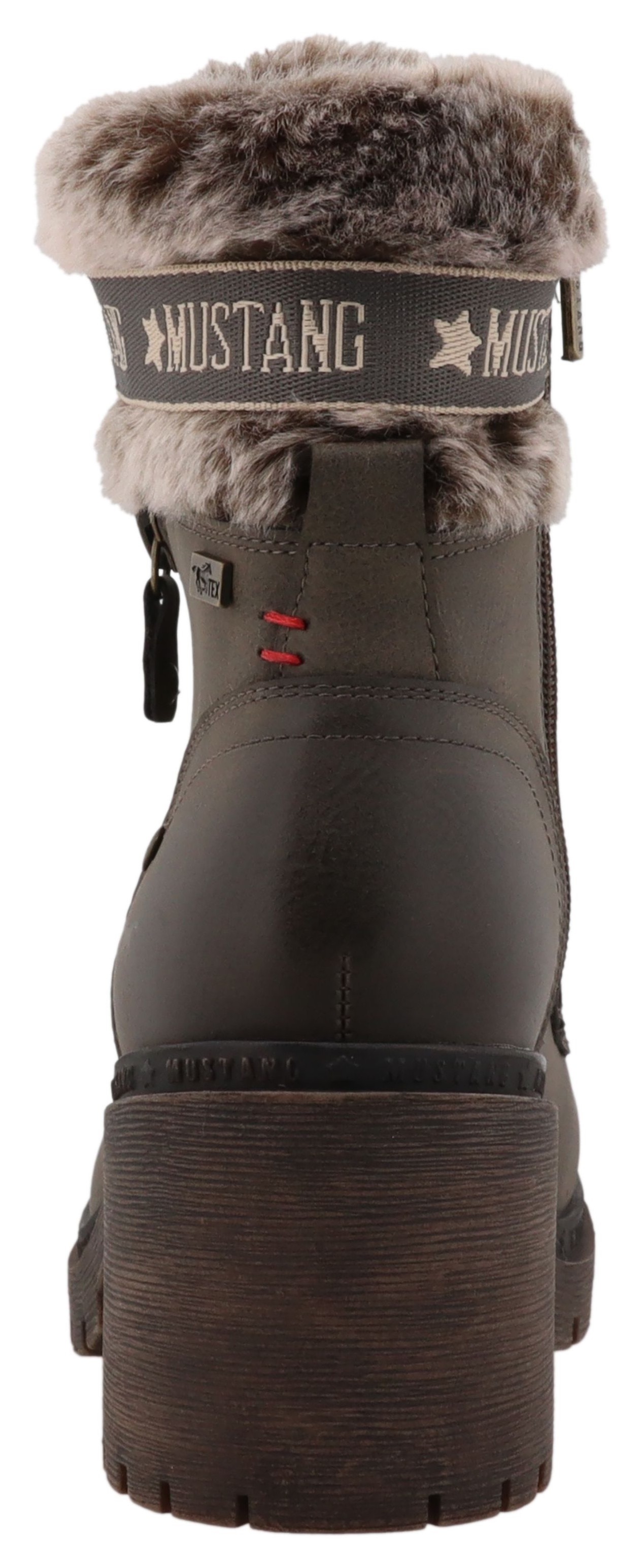 Mustang Shoes Winterstiefelette "Leila" Winterstiefel mit Kunstfellkragen u günstig online kaufen