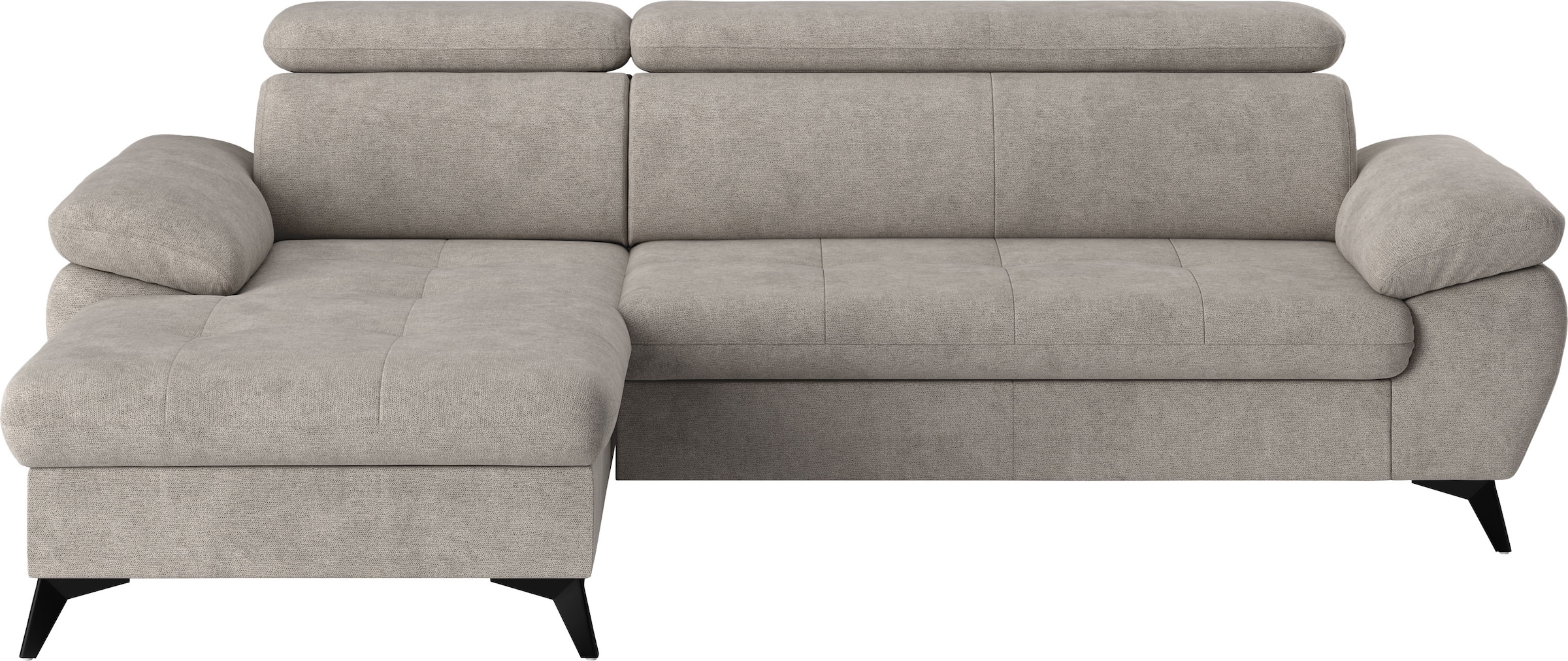 COTTA Ecksofa »Hudson L-Form«, mit Kopfteilverstellung, wahlweise mit Bettfunktion & Bettkasten
