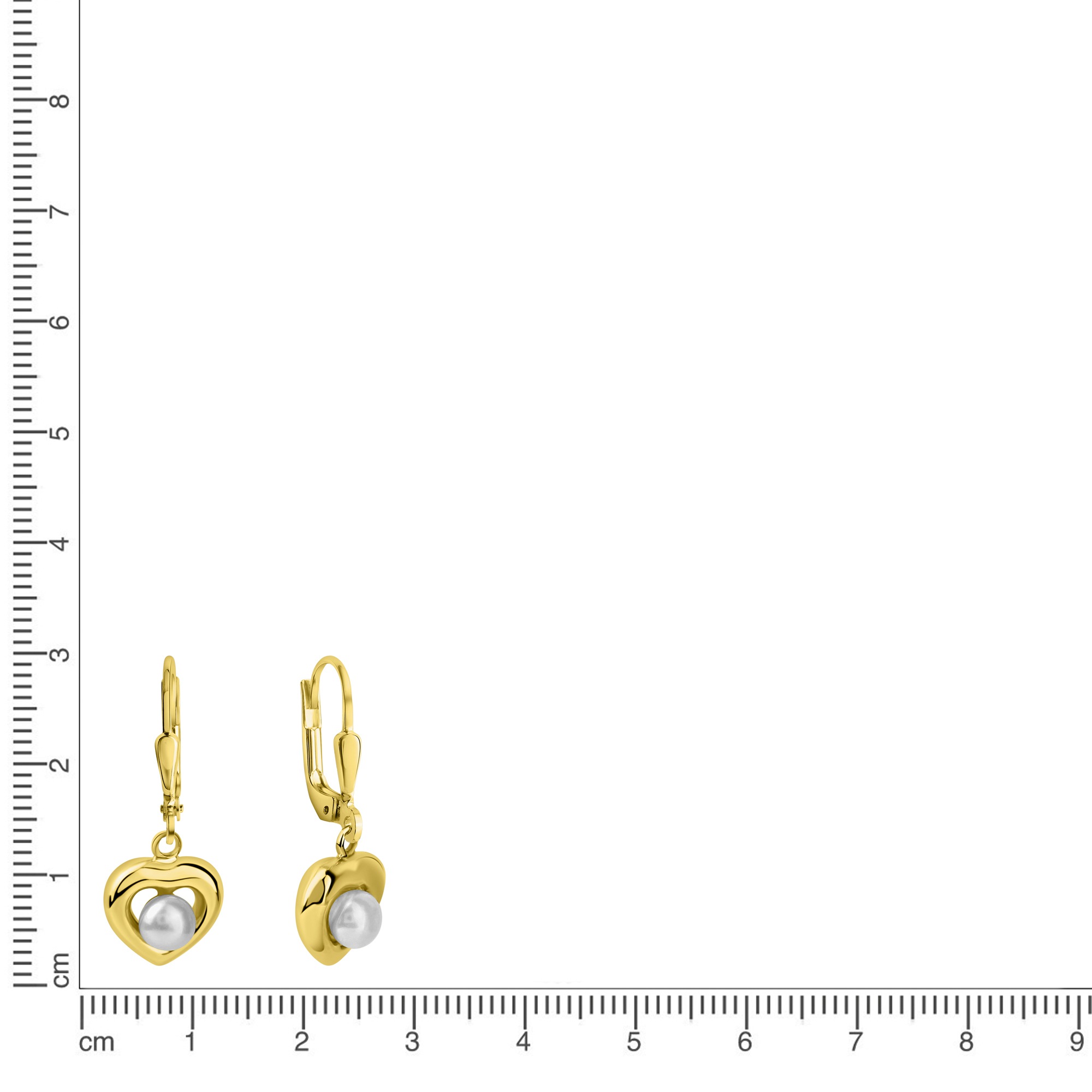 Fascination by Ellen K. Paar Ohrhänger »375/- Gelbgold Süßwasserperle«