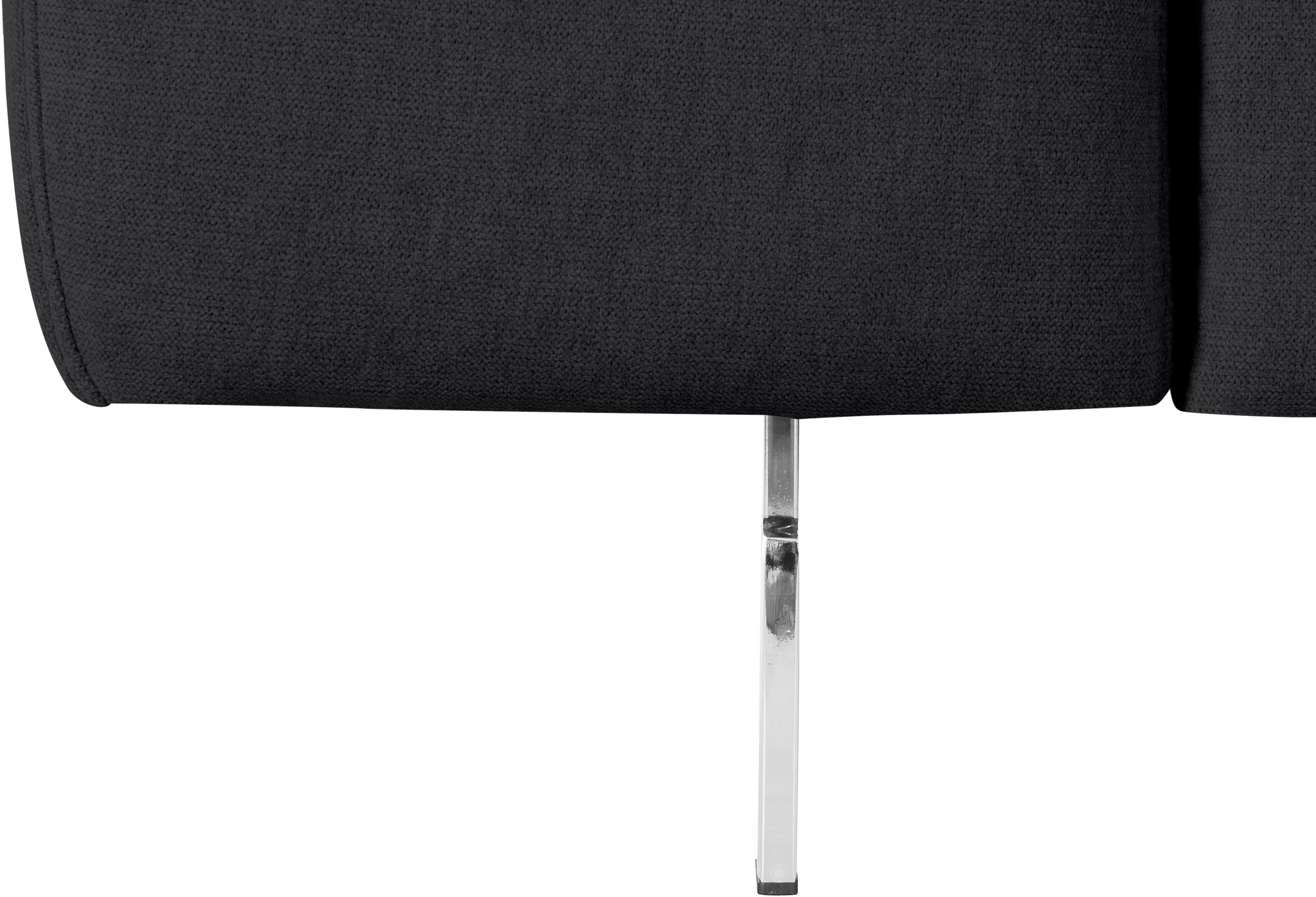 COTTA Ecksofa »Chef L-Form«, mit Kopfteilverstellung, edle Metallkufen, wahlweise mit Bettfunktion