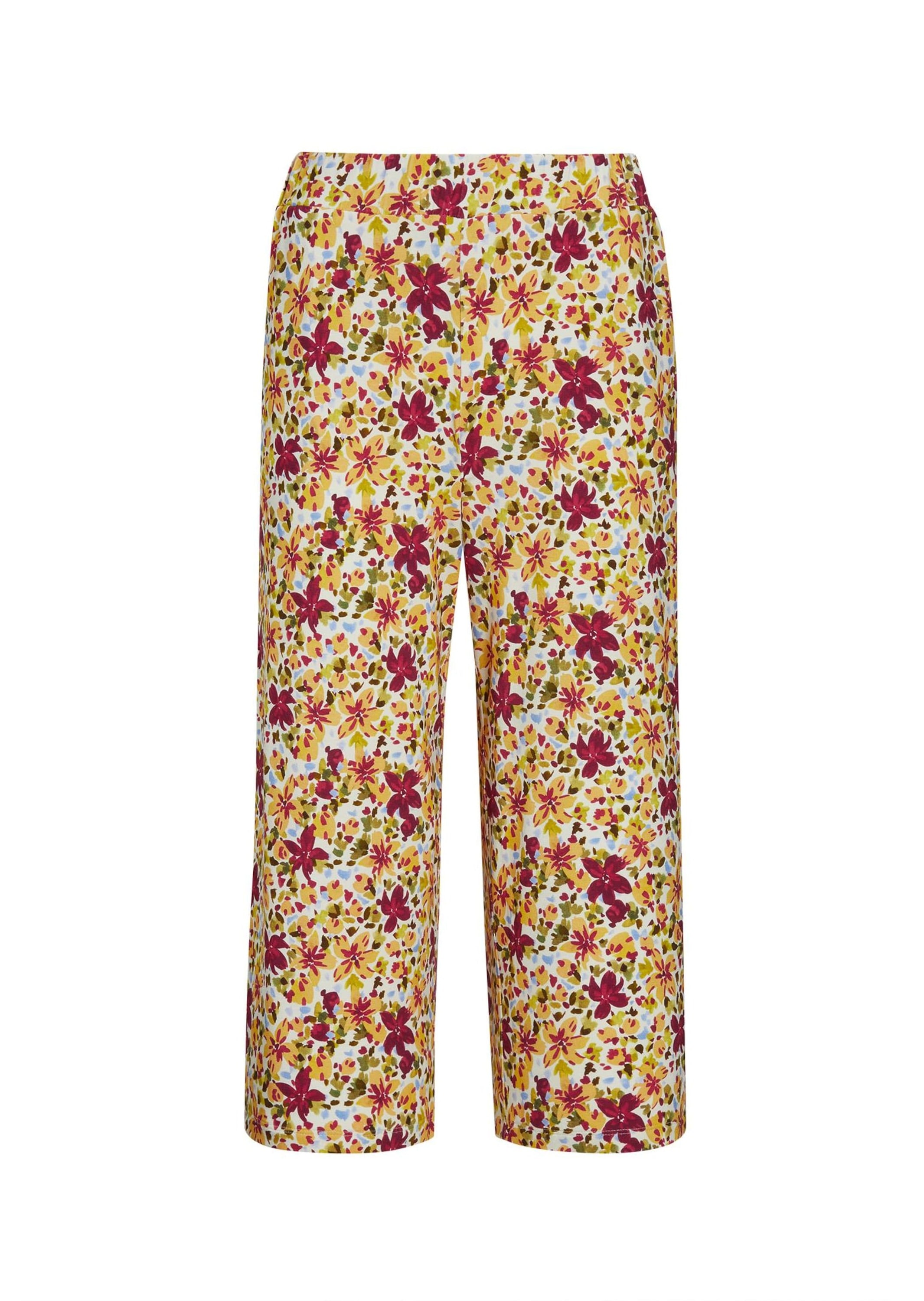 GOLDNER 7/8-Hose "Kurzgröße Attraktive Druckhose Louisa mit weichem Fall" Ohne