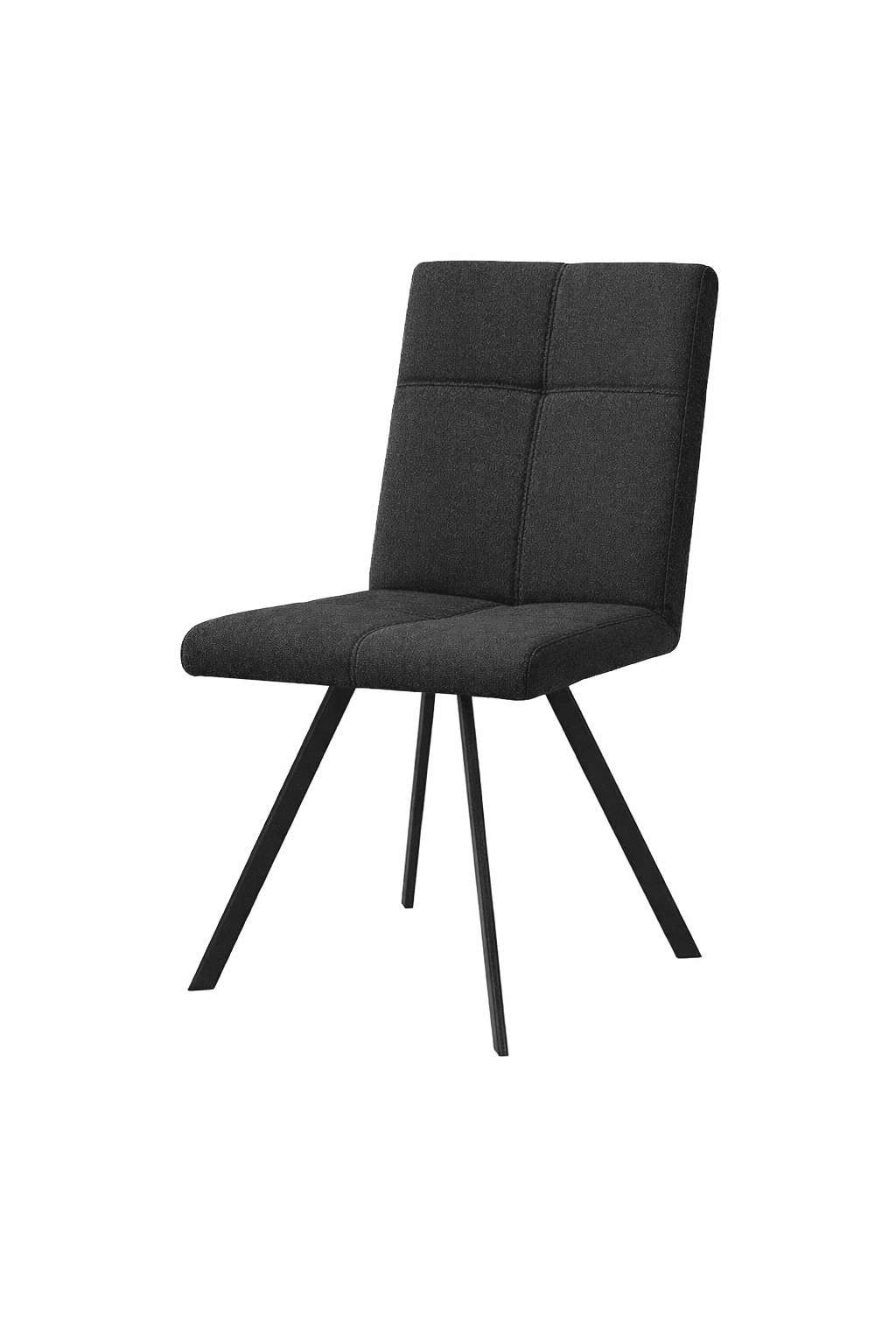 Home affaire Esszimmerstuhl »Mia Essstuhl, Wohnstuhl, Polsterstuhl, 4-Fußstuhl« (Set) 2 Stk.mit schwarz pulverbeschichteten Metallbeinen, gepolstert, modern