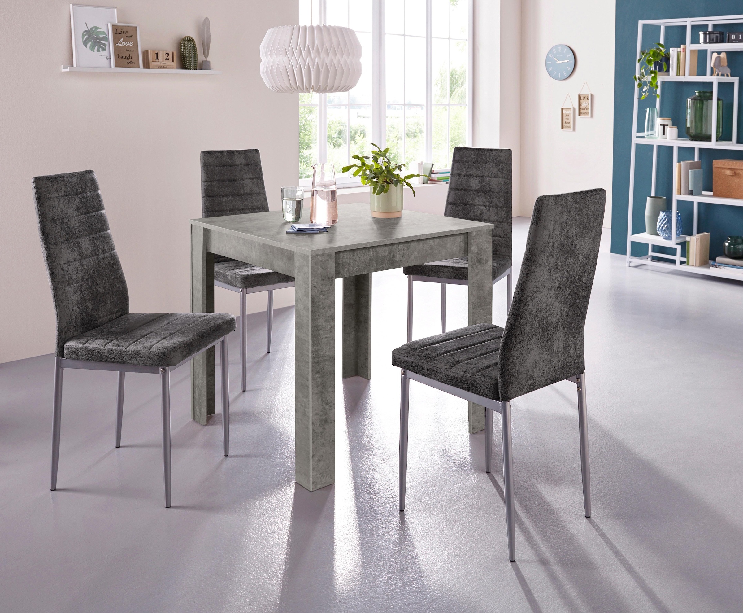 INOSIGN Essgruppe, (Set, 5 tlg.), Tischgruppe für kleine Räume