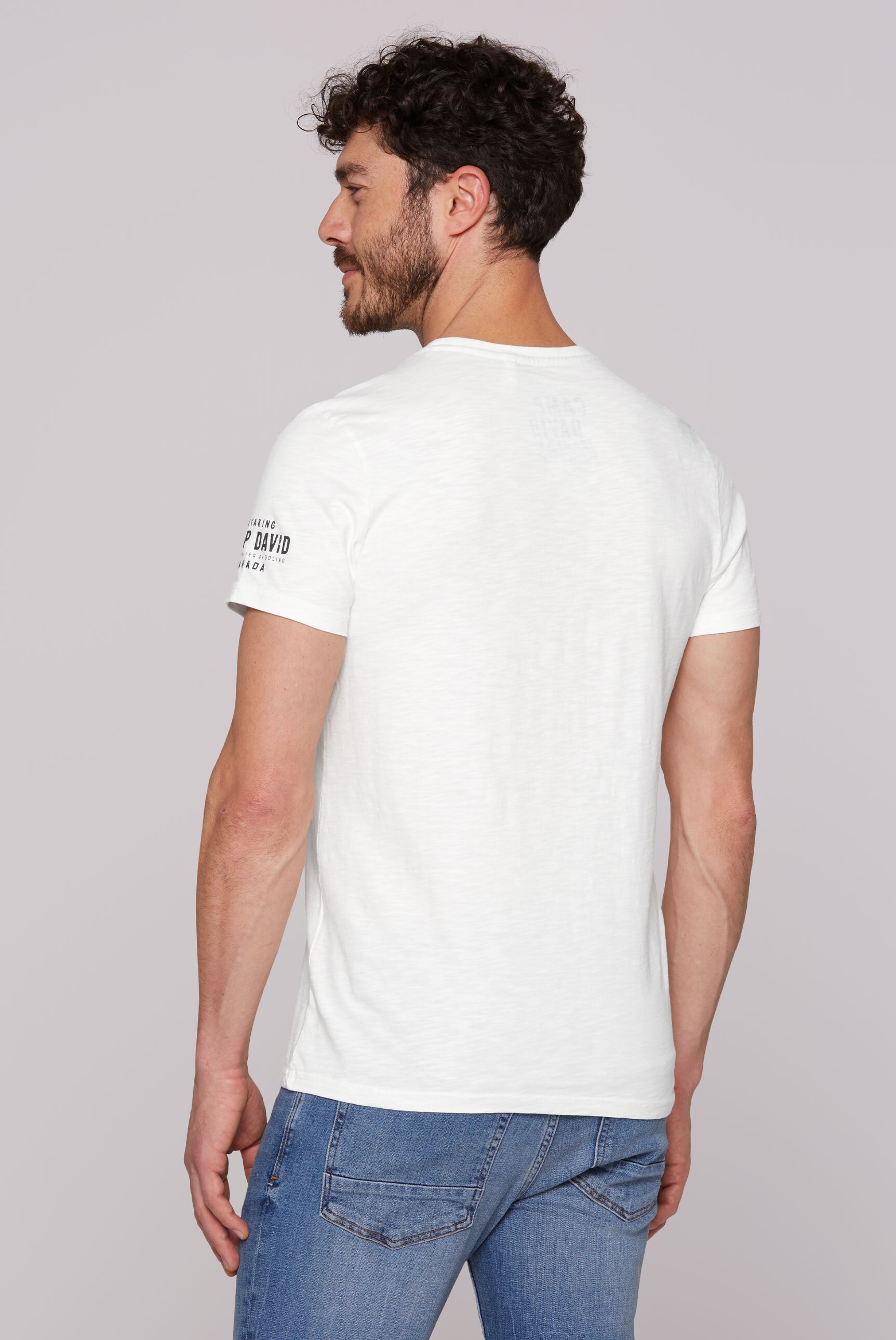 CAMP DAVID Rundhalsshirt, aus Baumwolle
