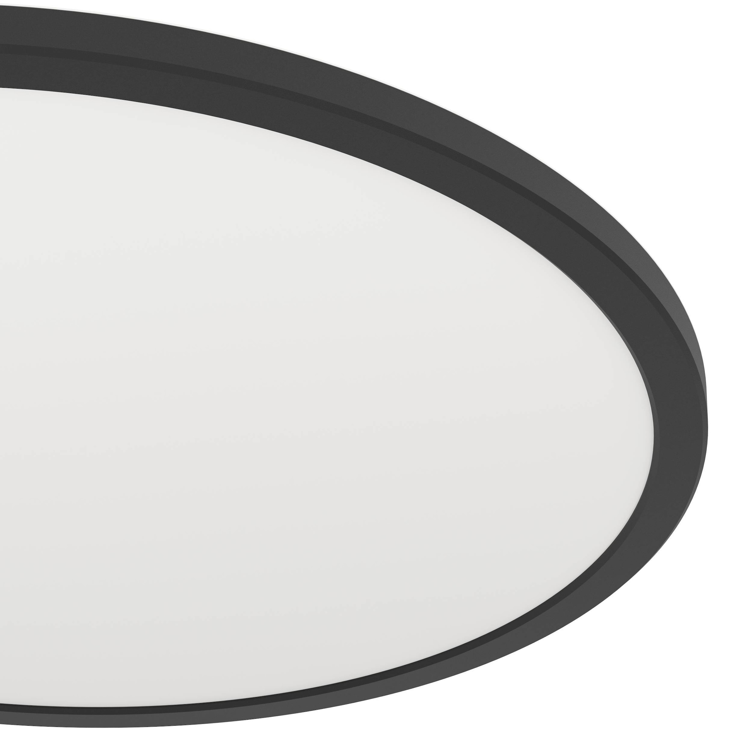 EGLO Deckenleuchte »Rovito-R Deckenlampe, Deckenbeleuchtung, Badlampe, Kunststoff, IP44« LED-Modul 1 Stk. Kaltweiß | Neutralweiß | Warmweiß Wand-/Deckenleuchte - H3,2 x Ø50 cm - schwarz - 16,8W inkl.