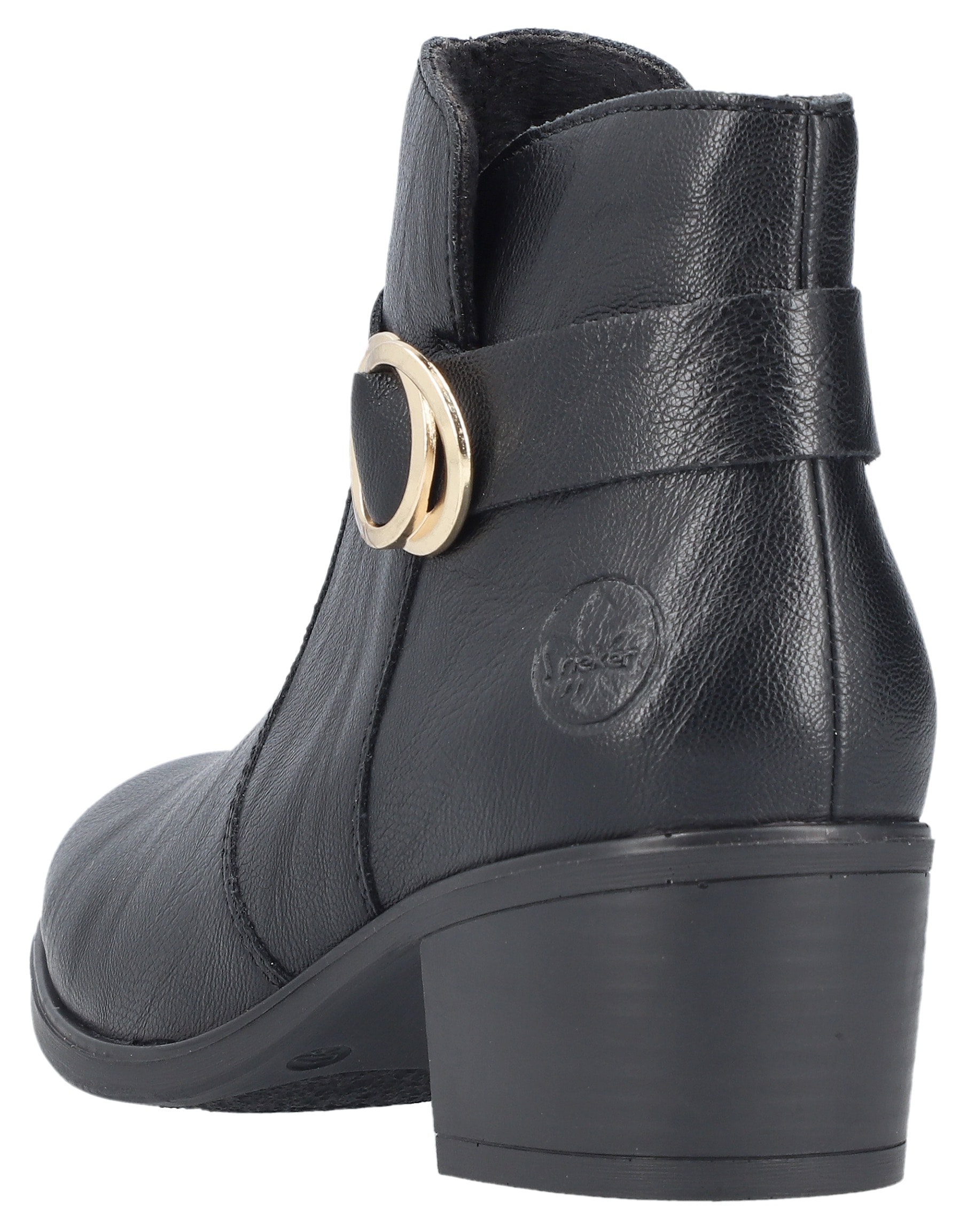 Rieker Stiefelette, Ankleboots, Blockabsatz, mit Innenreißverschluss