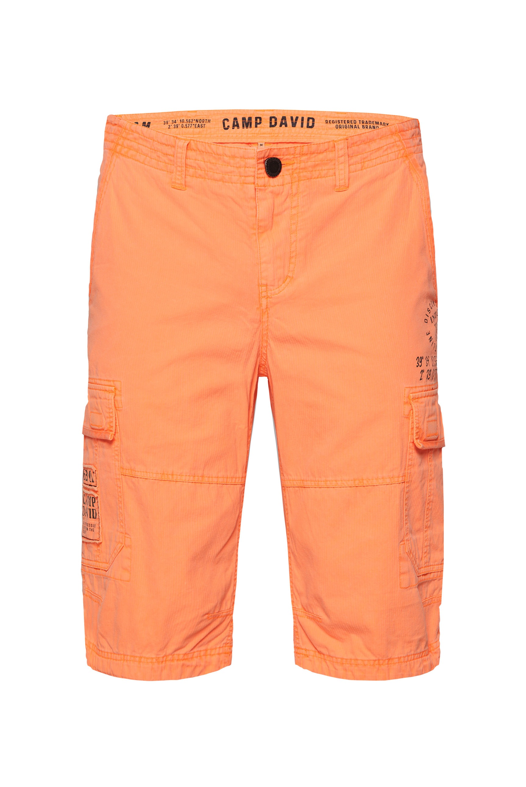 CAMP DAVID Shorts, mit Bindeband am Saum