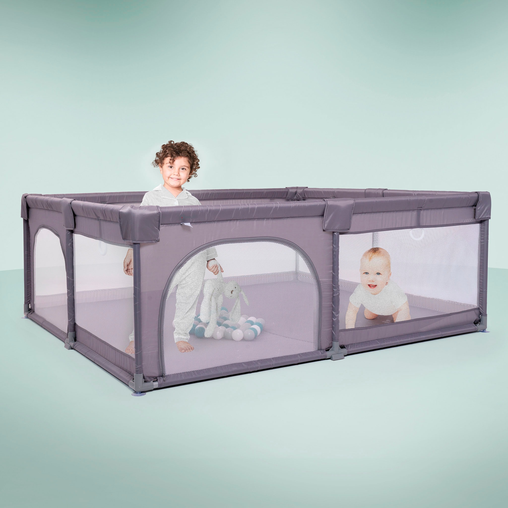 BabyGo Laufgitter "Playpark" inklusive 48 Spielbälle günstig online kaufen