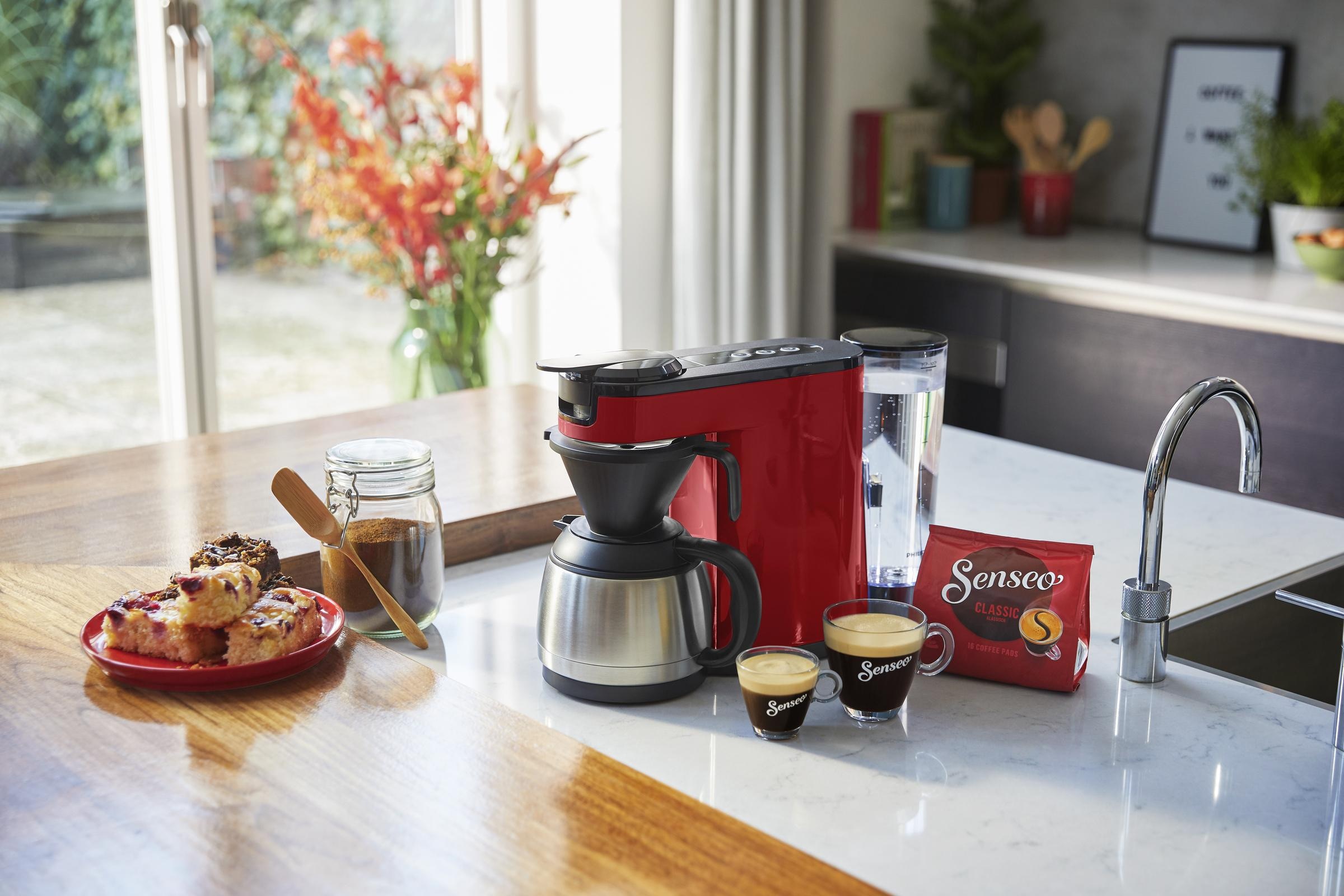 Philips Senseo Kaffeepadmaschine »SENSEO® Switch HD6592/80«, 1 l Kaffeekanne,  Papierfilter, Kaffeepaddose im Wert von 9,90 € UVP per Raten | BAUR