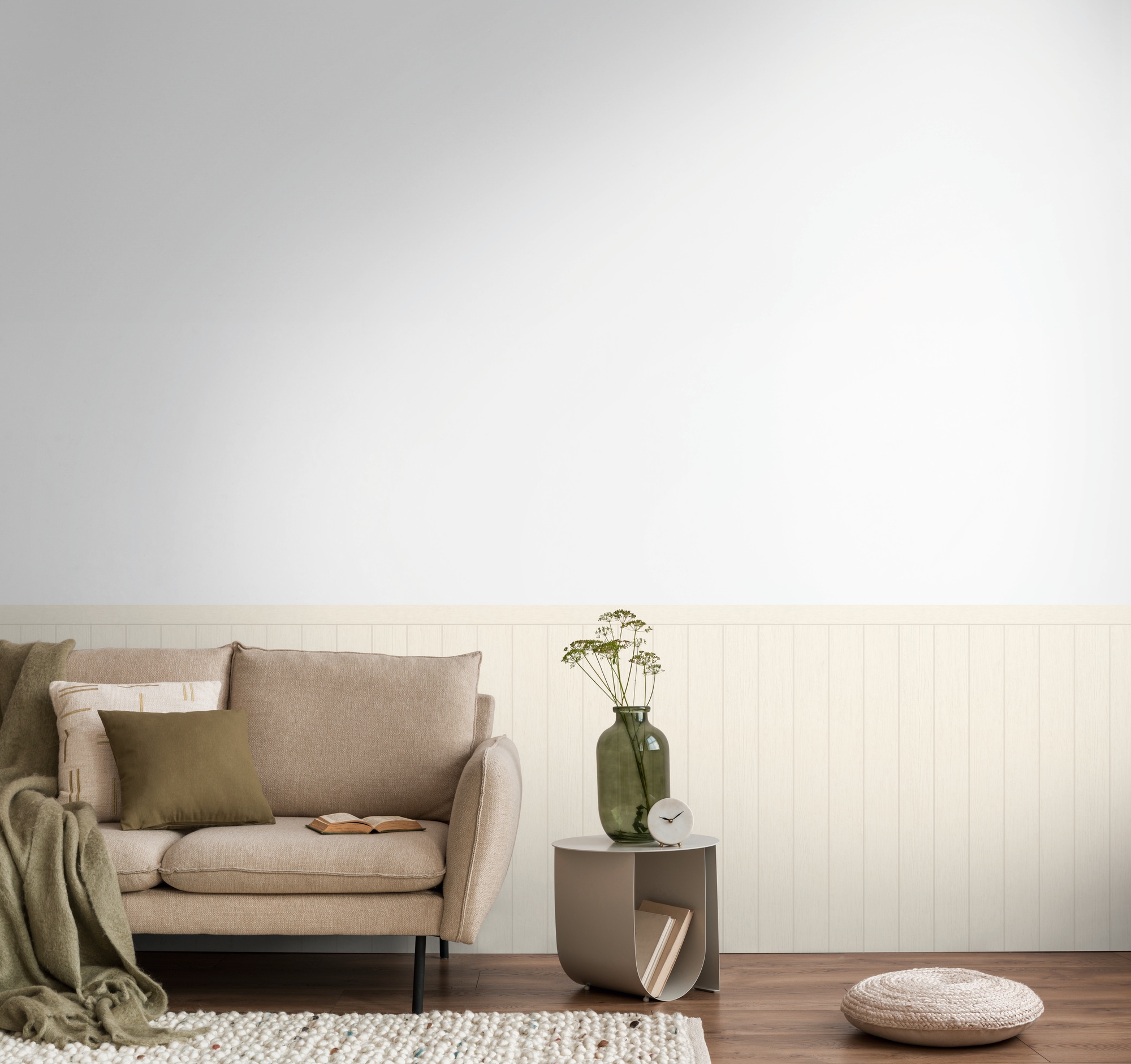 living walls Vliestapete »Wallpanel Tapete Wandpaneele Mustertapete Holzpaneele Natur« matt strukturiert Vliestapete Holz-Optik für Schlafzimmer Küche Wohnzimmer Wandpaneele