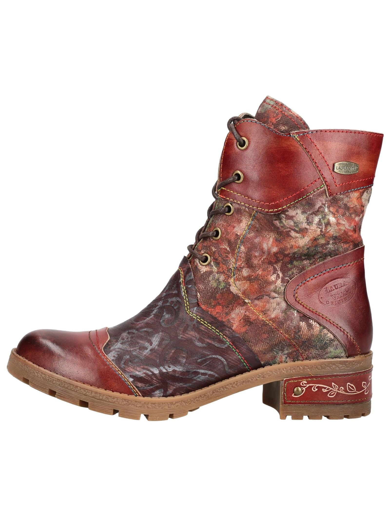 LAURA VITA Schnürstiefelette »LAURA VITA Stiefelette Leder/Textil«
