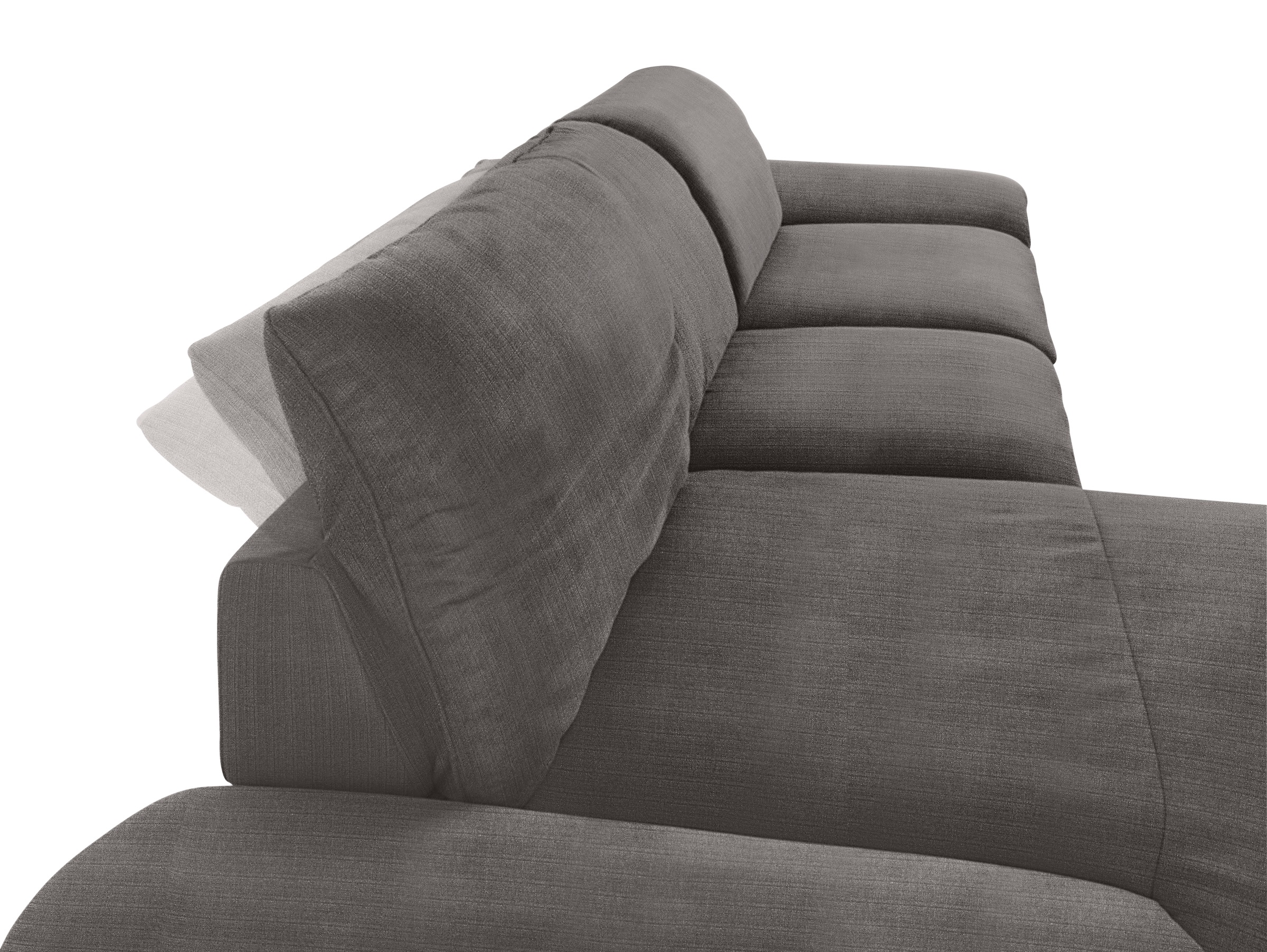 W.SCHILLIG Ecksofa »enjoy&MORE, Designsofa, bequem, zeitlos und elegant, L-Form«, mit Sitztiefenverstellung, Füße Chrom glänzend, Breite 340 cm