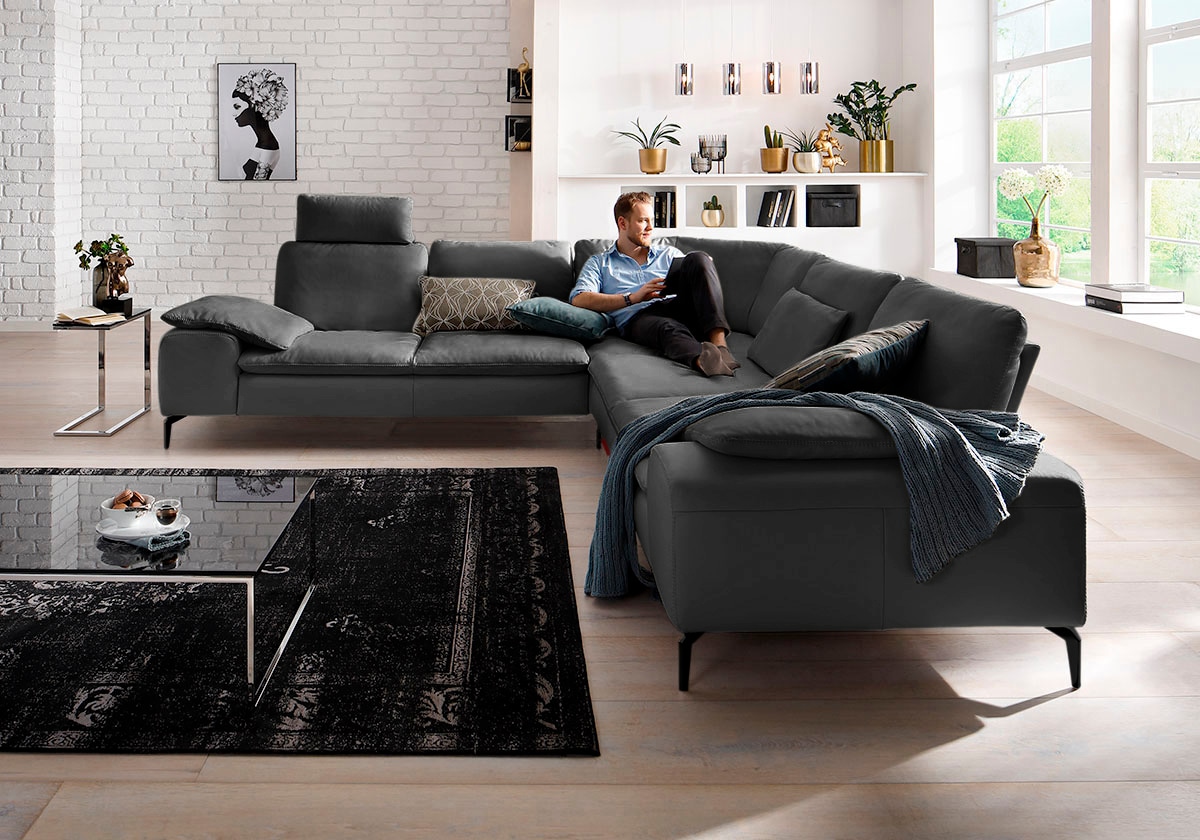 Ecksofa »valentinoo«, (Set), mit Sitztiefenverstellung, Breite 318 cm