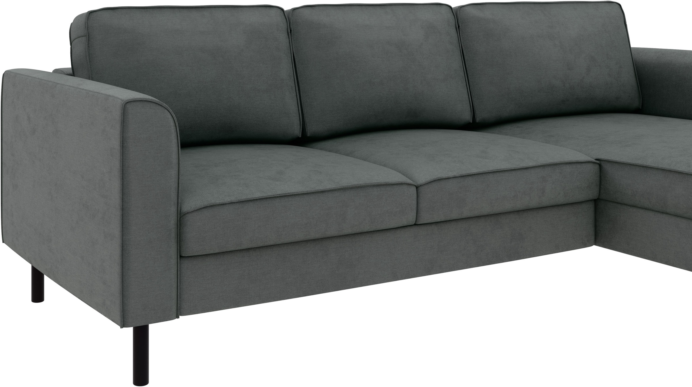 Home affaire Ecksofa »Booster Couch wahlweise mit Schlaffunktion und Bettkasten-auch in Cord«, Recamiere beidseitig montierbar, Sofa in L-Form, 232 cm