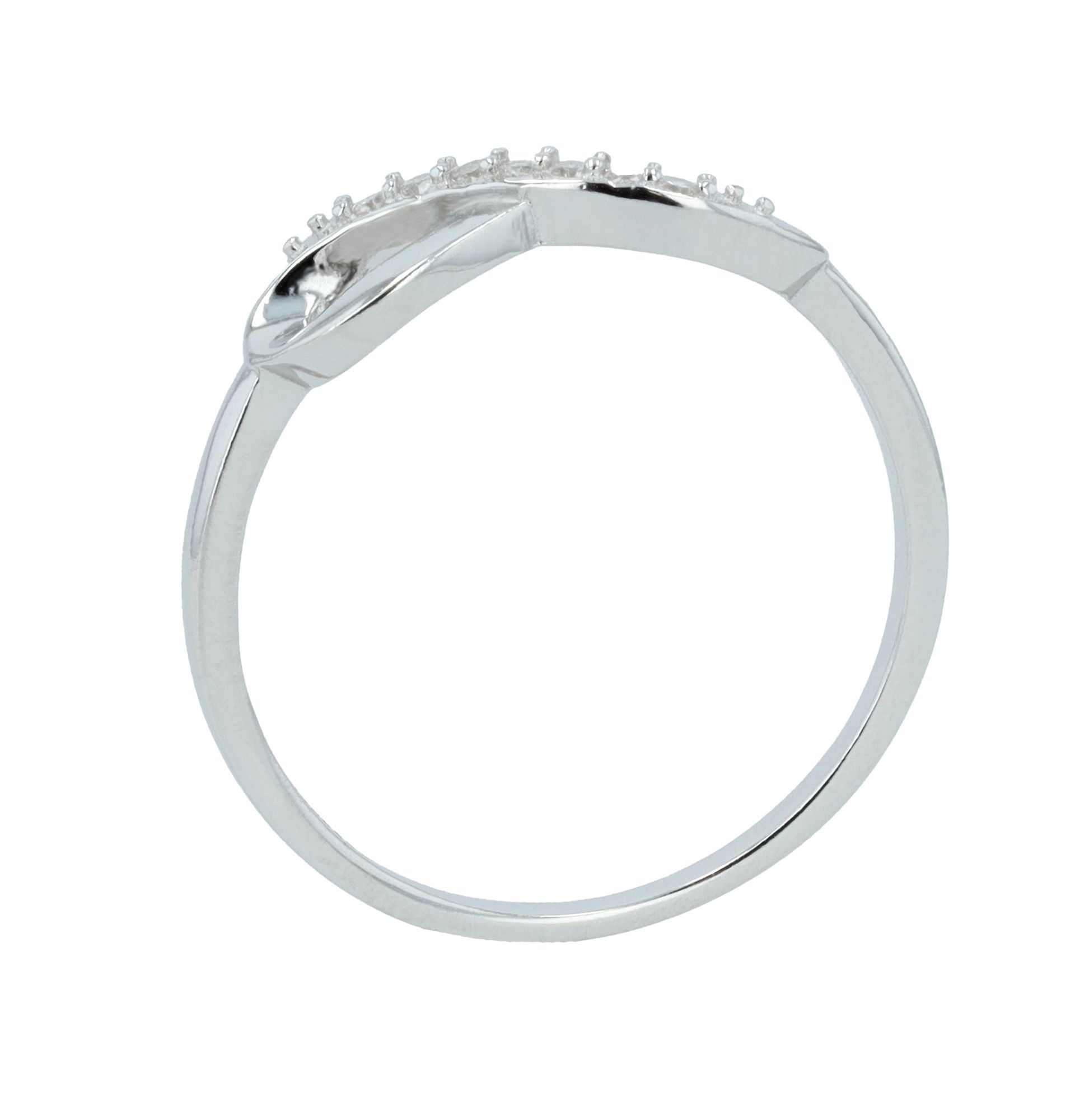 Adelia´s Fingerring »Damen Ring Unendlichkeitszeichen aus 925 Silber mit Zirkonia«