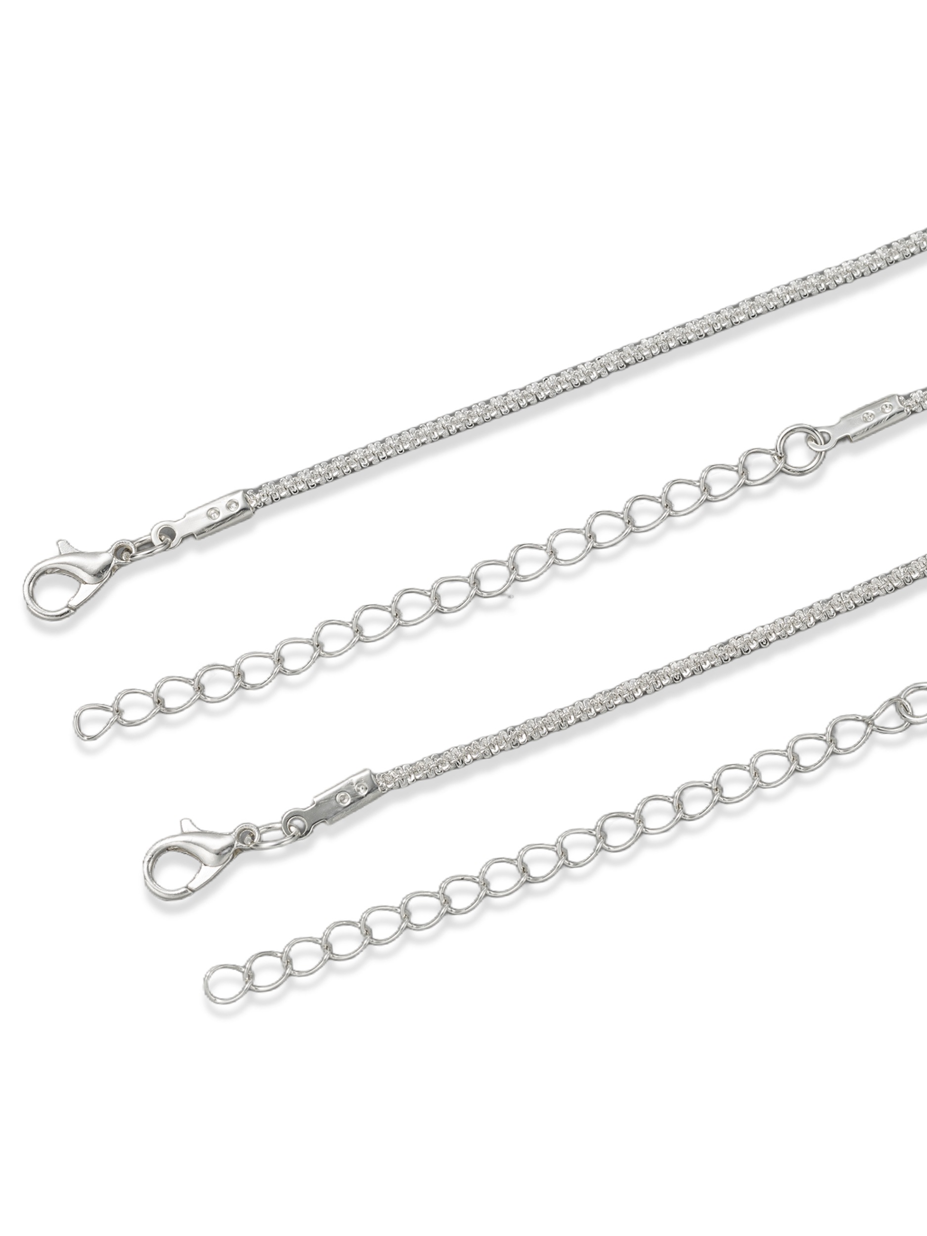 Aniston JEWELRY & WATCHES Fußketten Set »Schmuck Geschenk Kupfer Körperschmuck Fußschmuck« Made in Germany