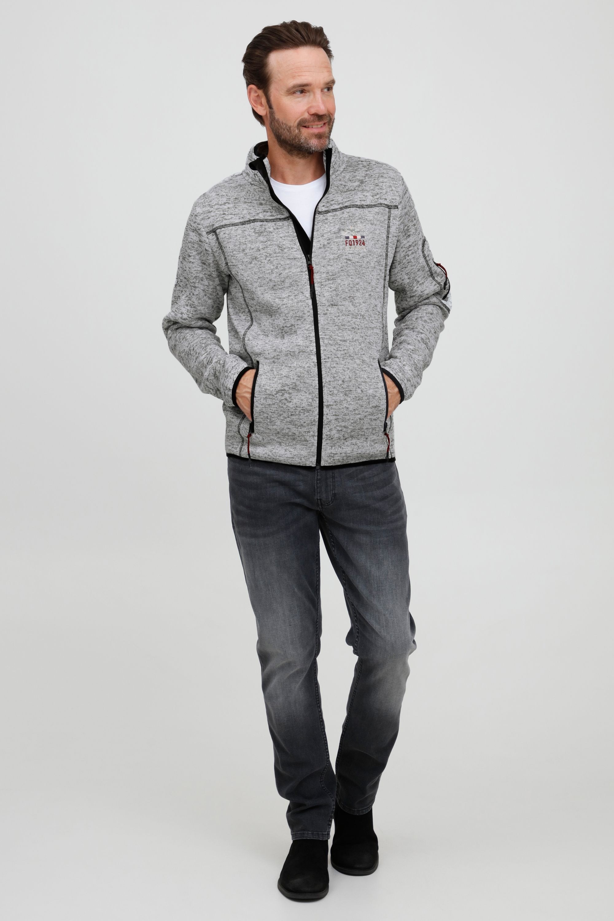 FQ1924 Fleecejacke »Fleecejacke FQBikker«, ohne Kapuze