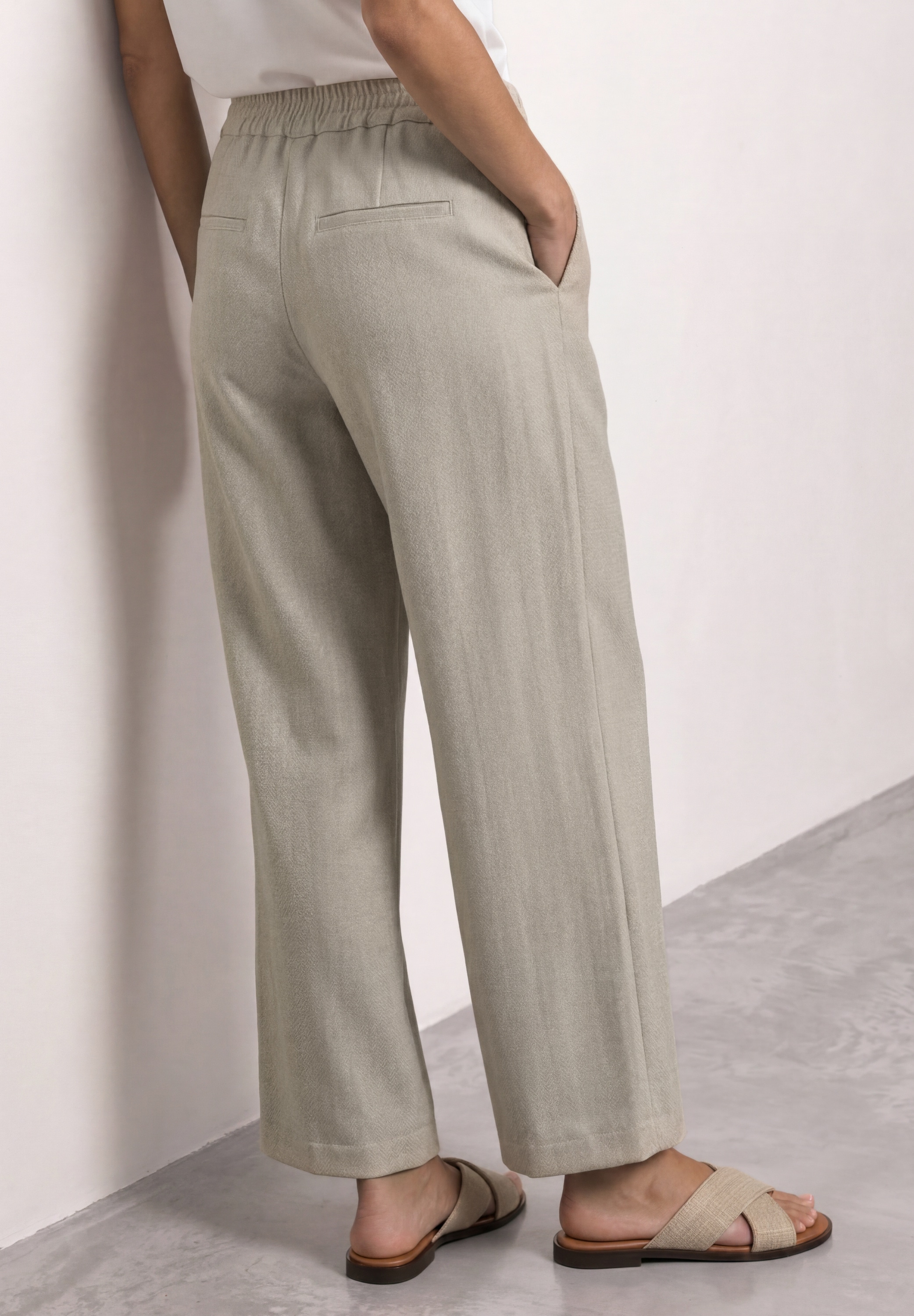STREET ONE Stoffhose  mit Elastikbund