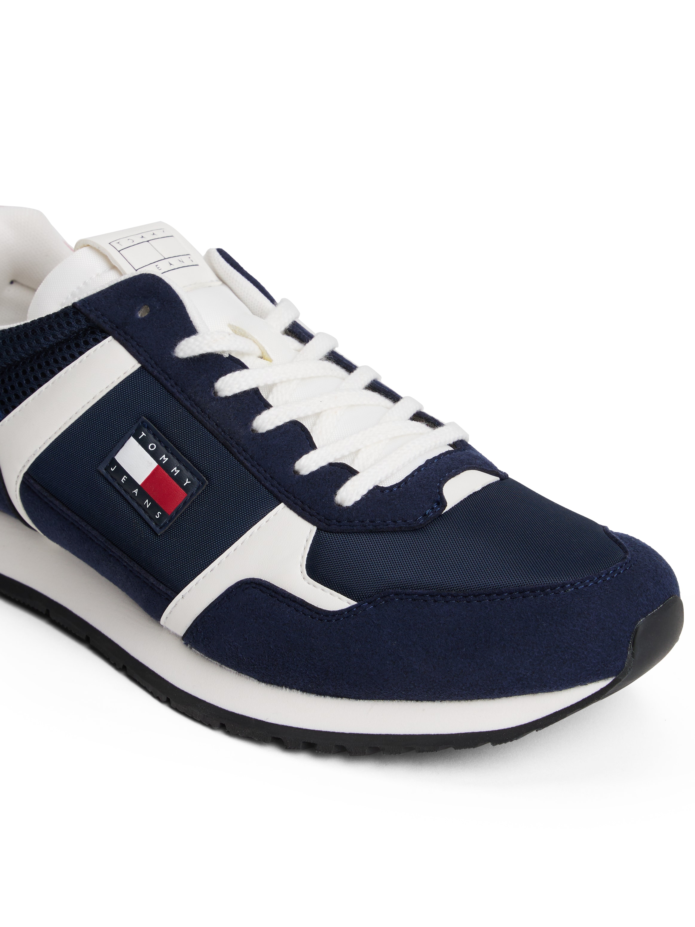 Tommy Jeans Sneaker »TJM RUNNER CASUAL«, Freizeitschuh, Halbschuh, Schnürschuh mit seitlicher Logoflagge
