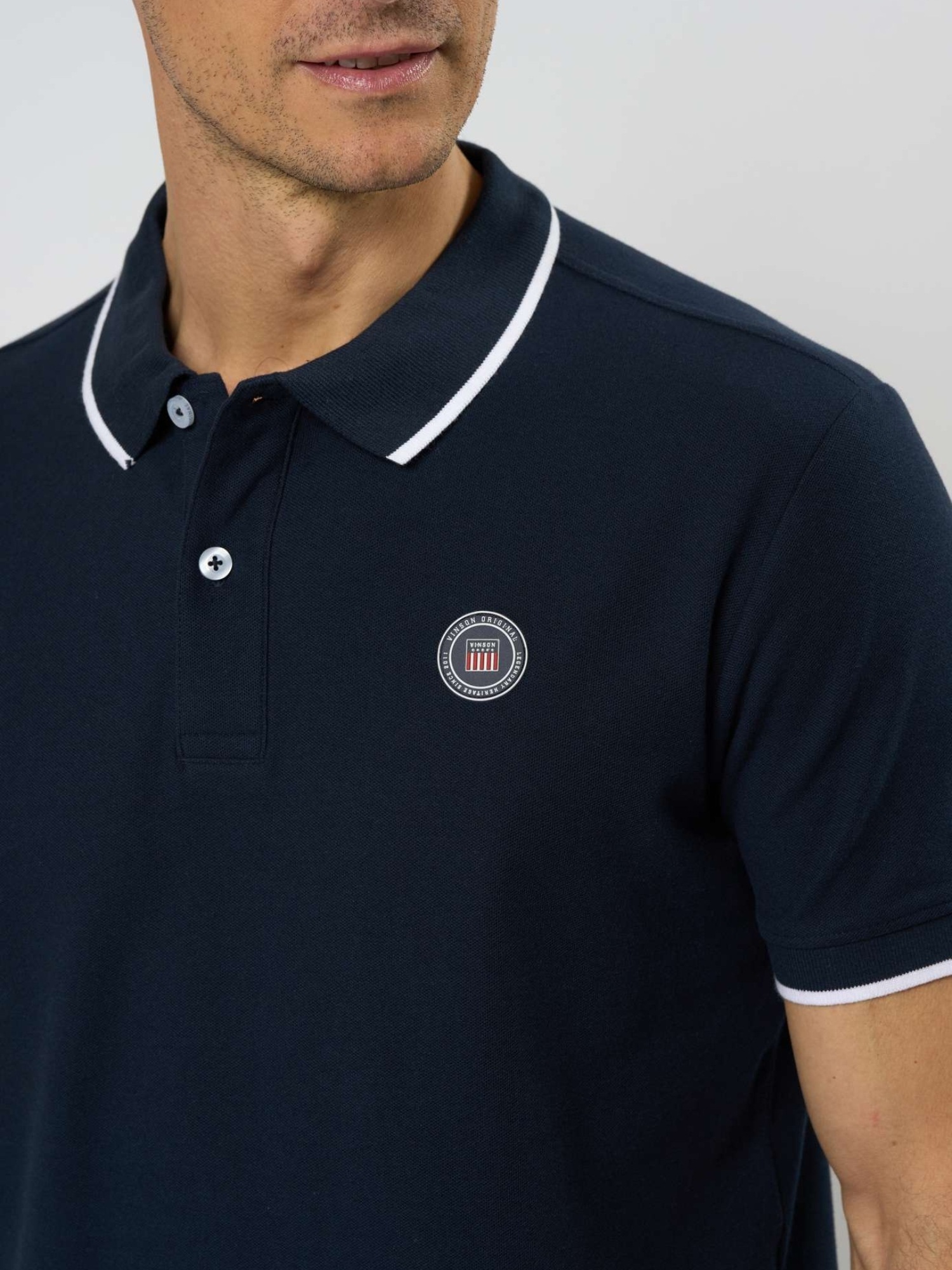 VINSON Kurzarmhemd »VINSON 2-pack Polo Ronald«