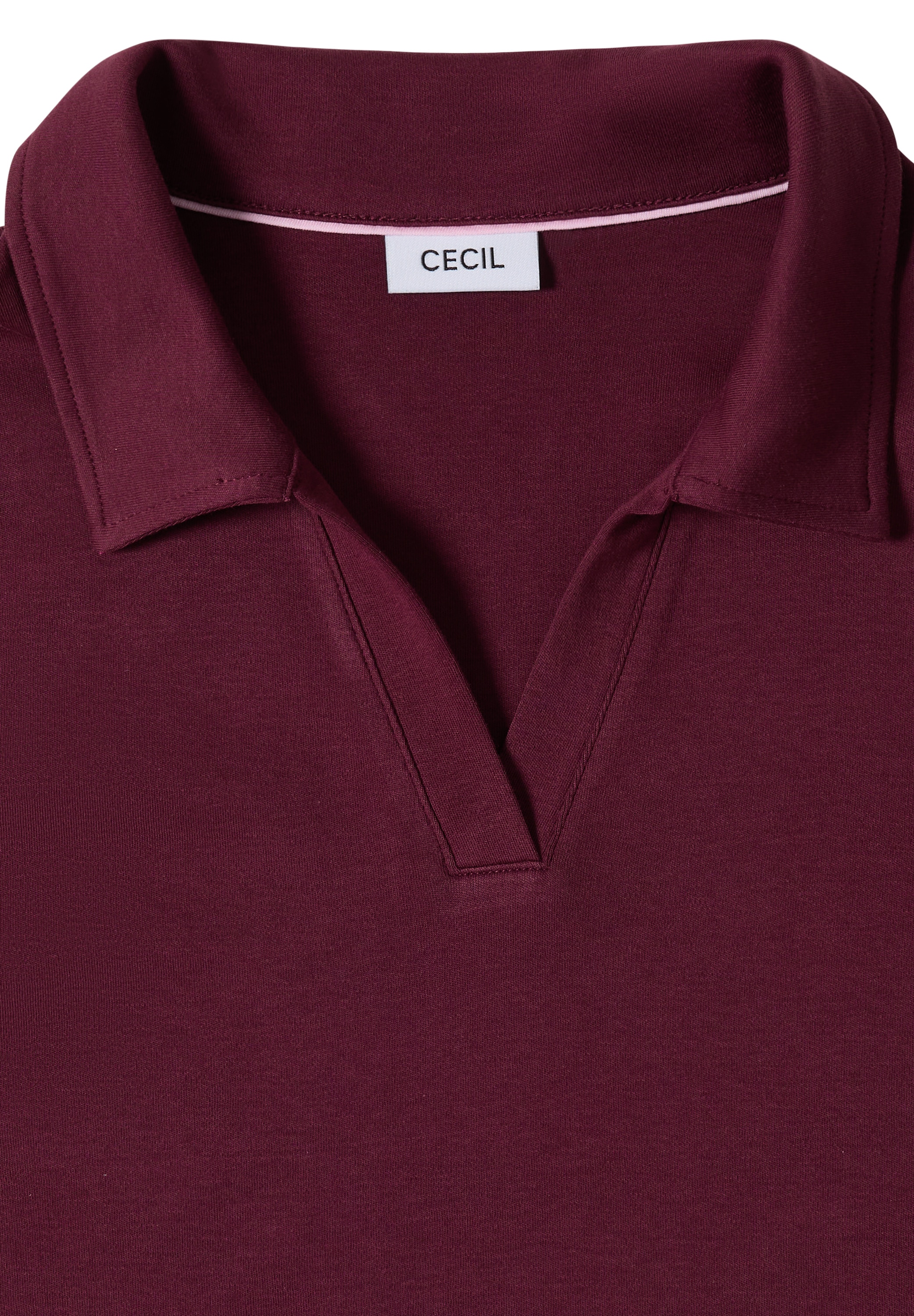Cecil Poloshirt in Unifarbe
