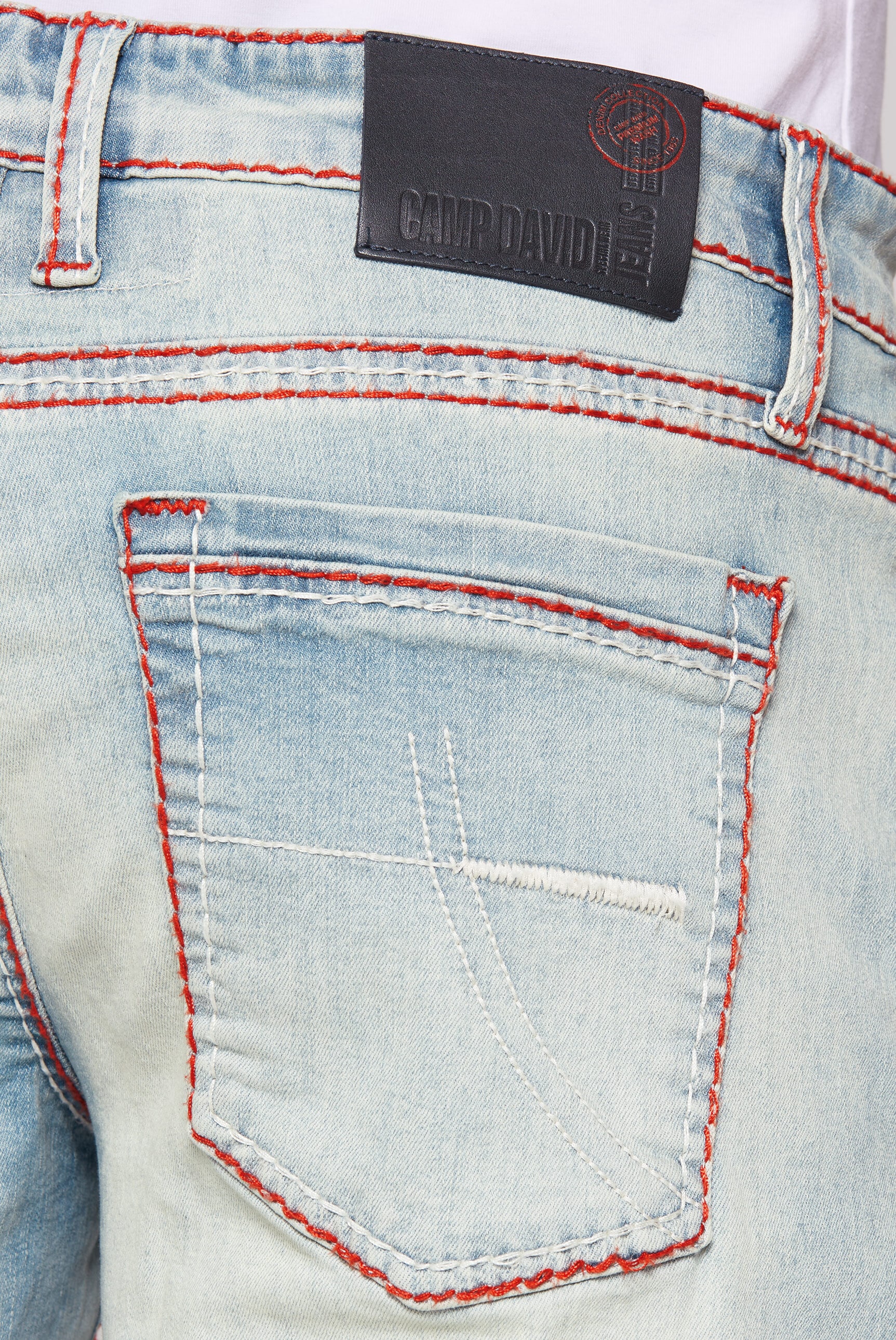 CAMP DAVID Jeansshorts, mit Turn-Up Saum