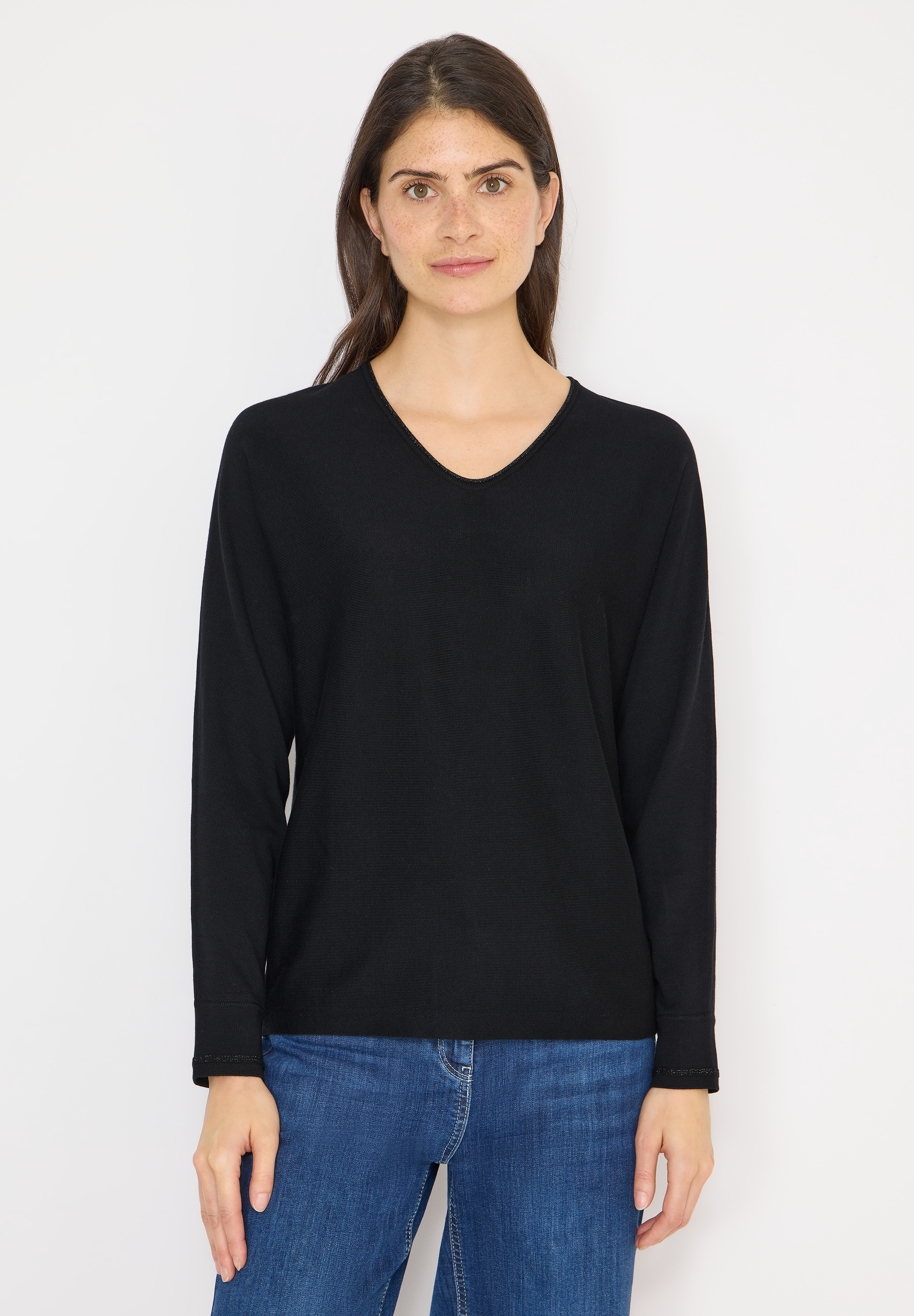 Cecil Strickpullover aus softem Materialmix günstig online kaufen