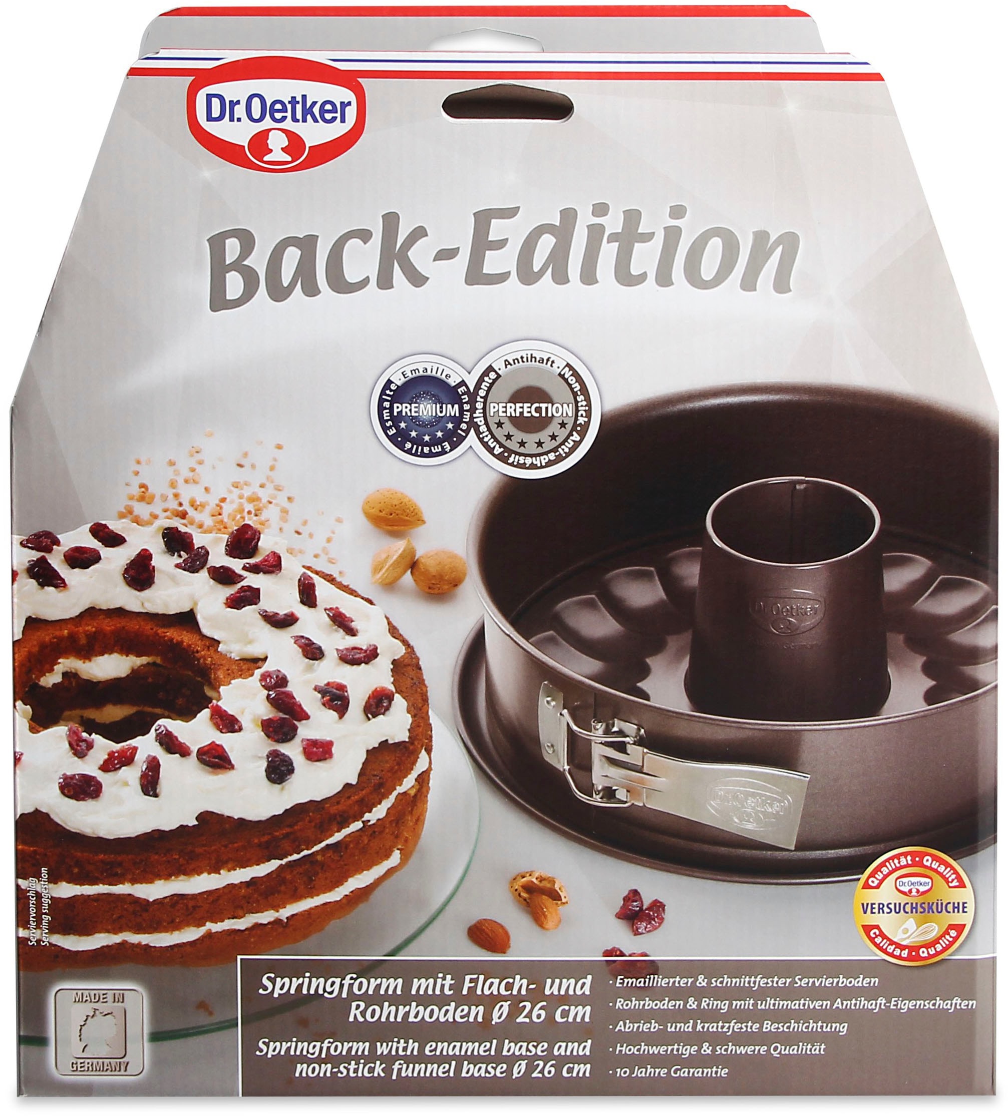 Dr. Oetker Springform »Back-Edition, mit Servier- & Rohrboden«