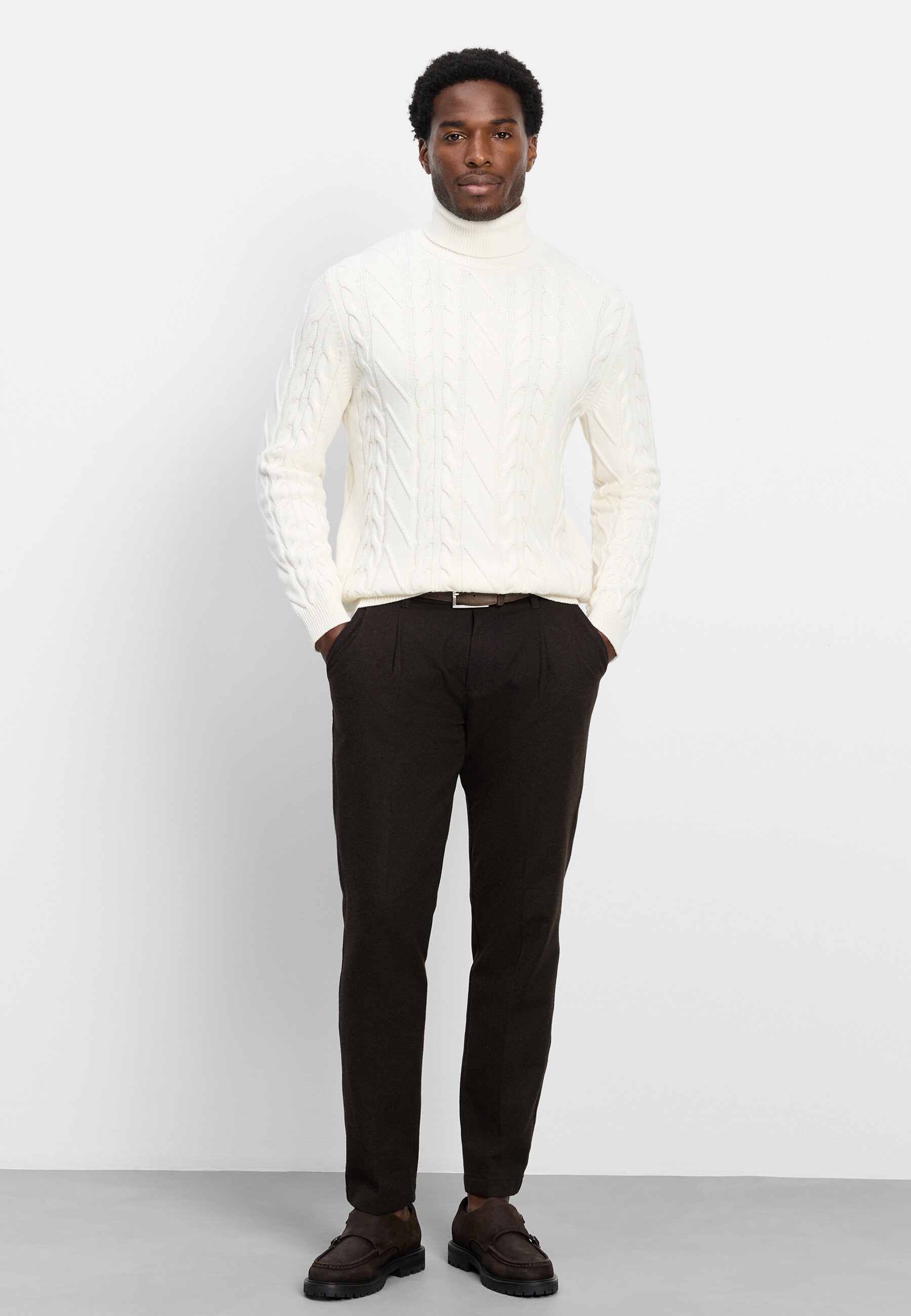 OLYMP Rollkragenpullover »OLYMP Casual Strick, Rollkragen«