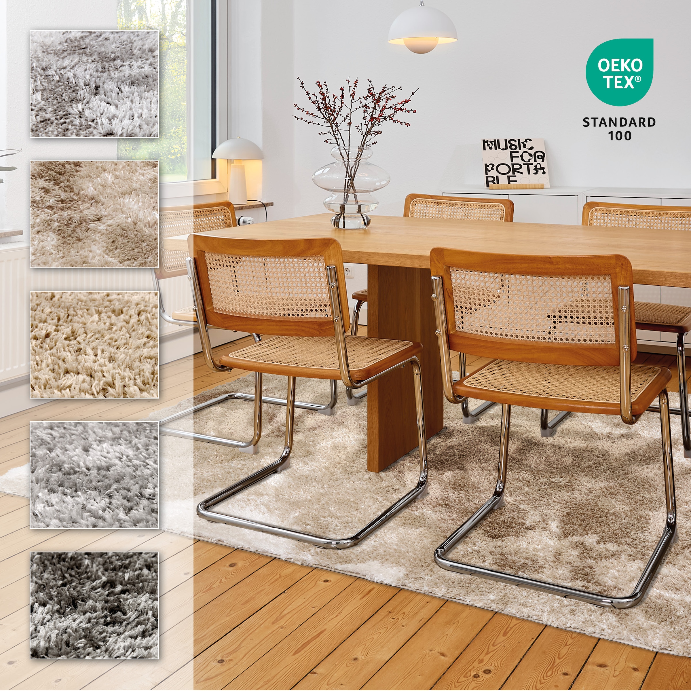 ASTRA Hochflor-Teppich »Paulie 251«, rechteckig, 25 mm Höhe, Langflor, Shaggy, Wohnzimmer, Schlafzimmer
