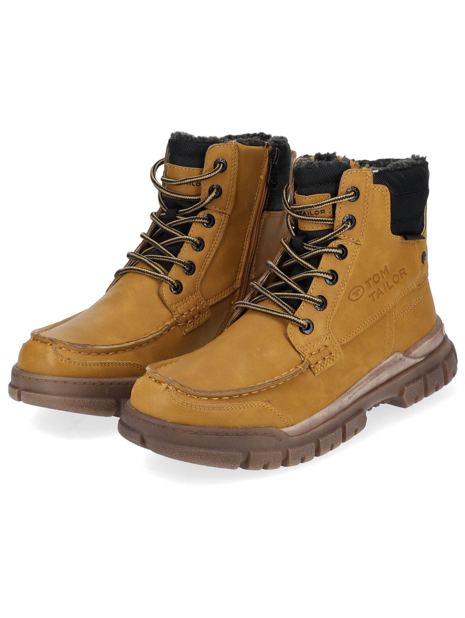 TOM TAILOR Schnürstiefelette »Tom Tailor Stiefelette Lederimitat/Textil«
