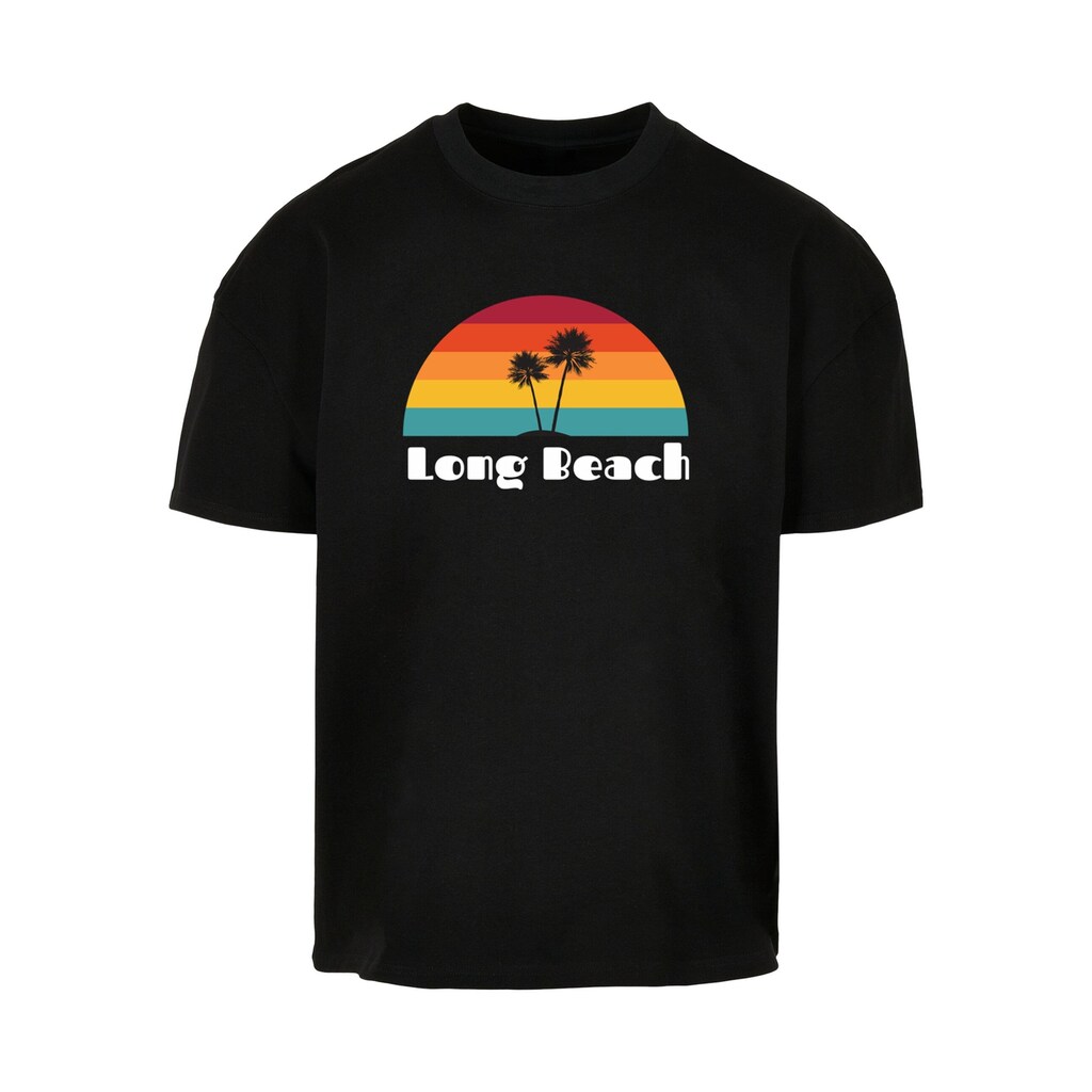 Merchcode T-Shirt »Merchcode Herren Long Beach X Ultra Heavy Cotton Box T-Shirt«, (1 tlg.)