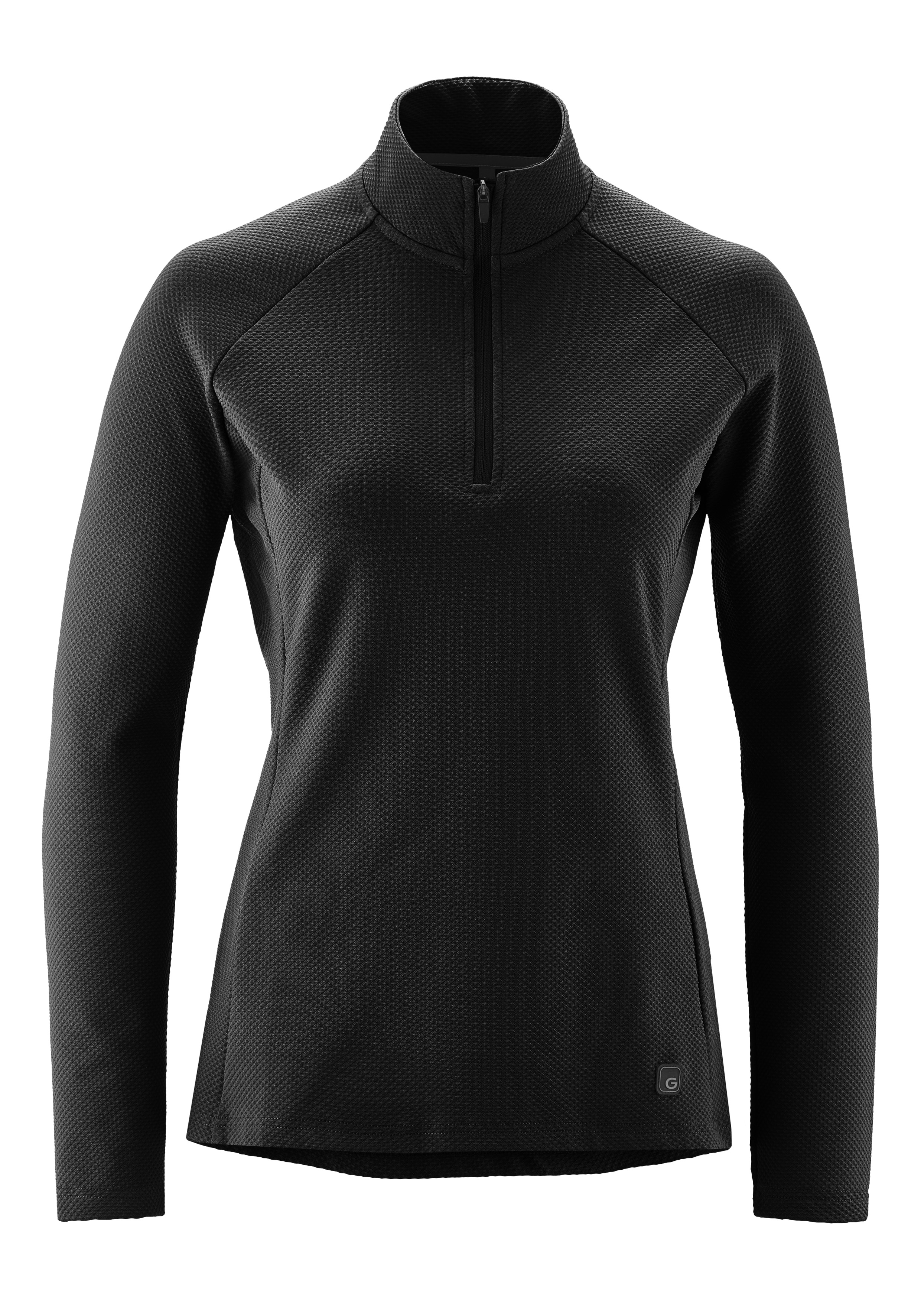 Gonso Radtrikot "Essential Jersey Longsleeve Therm W" Damen Radtrikot half-zip, langarm Trikot, Semi Fit